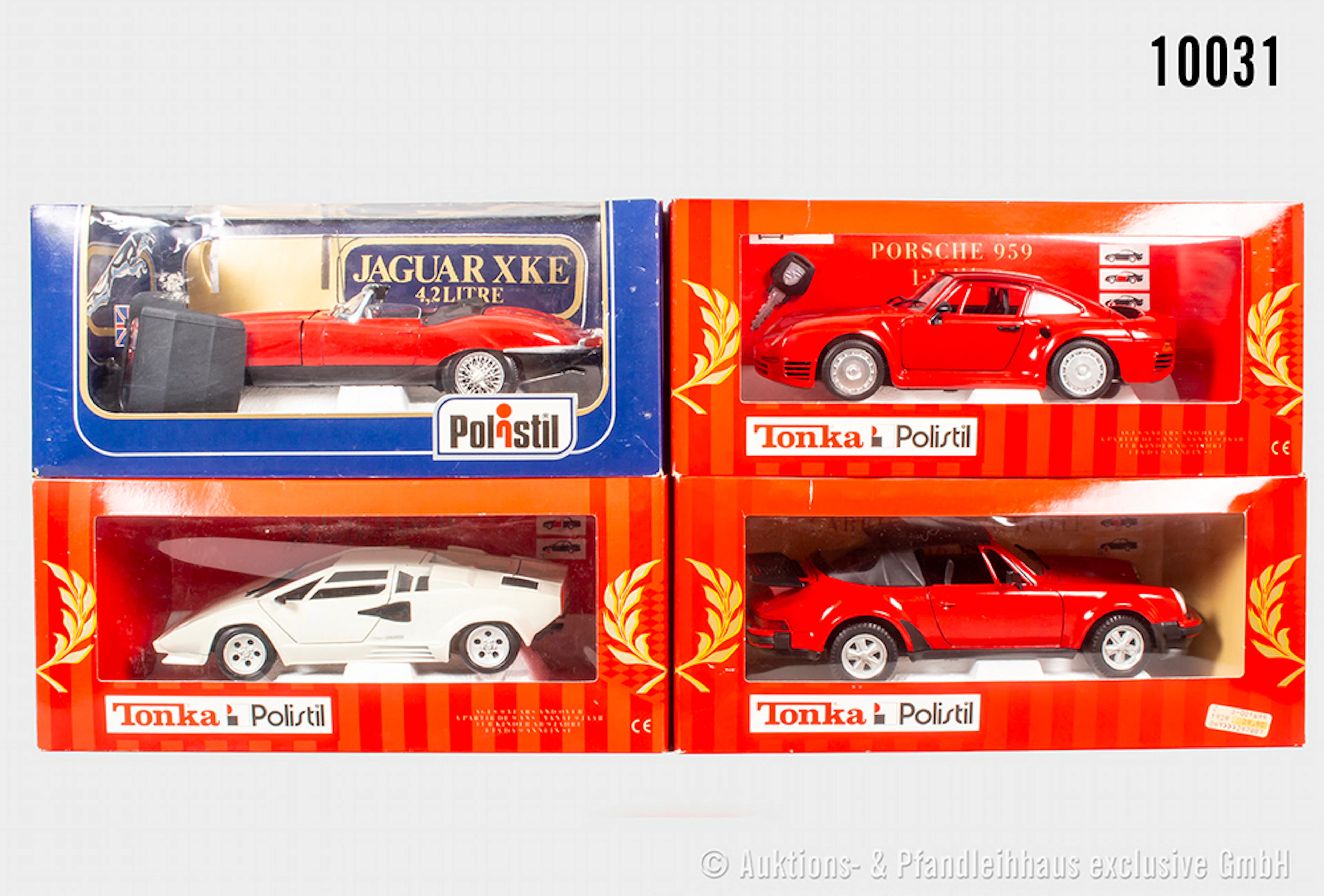 Tonka Modellautos, Porsche, Lamborghini und Jaguar, Metall, 1:18, Z 0, OVP