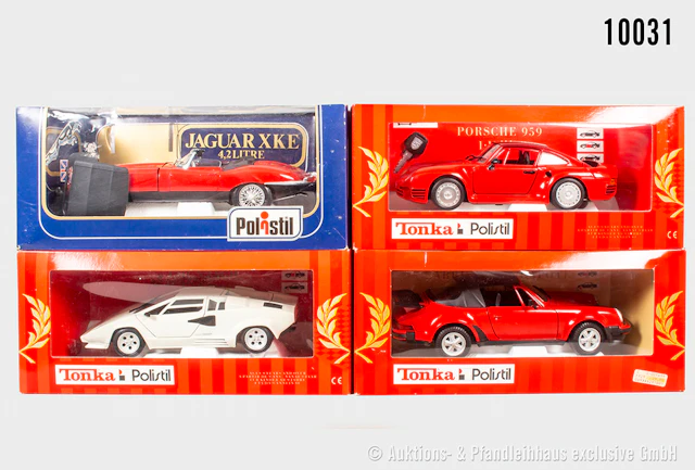Tonka Modellautos, Porsche, Lamborghini und Jaguar, Metall, 1:18, Z 0, OVP