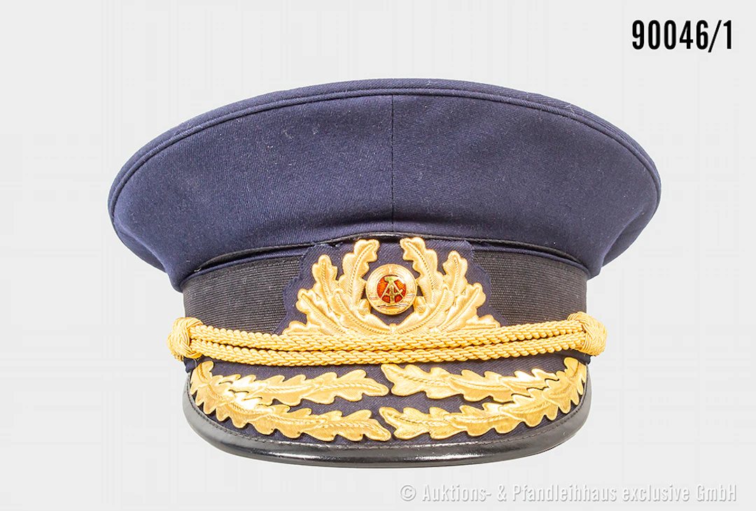Volksmarine, Schirmmütze für Admirale, blauer Wechseldeckel, Größe