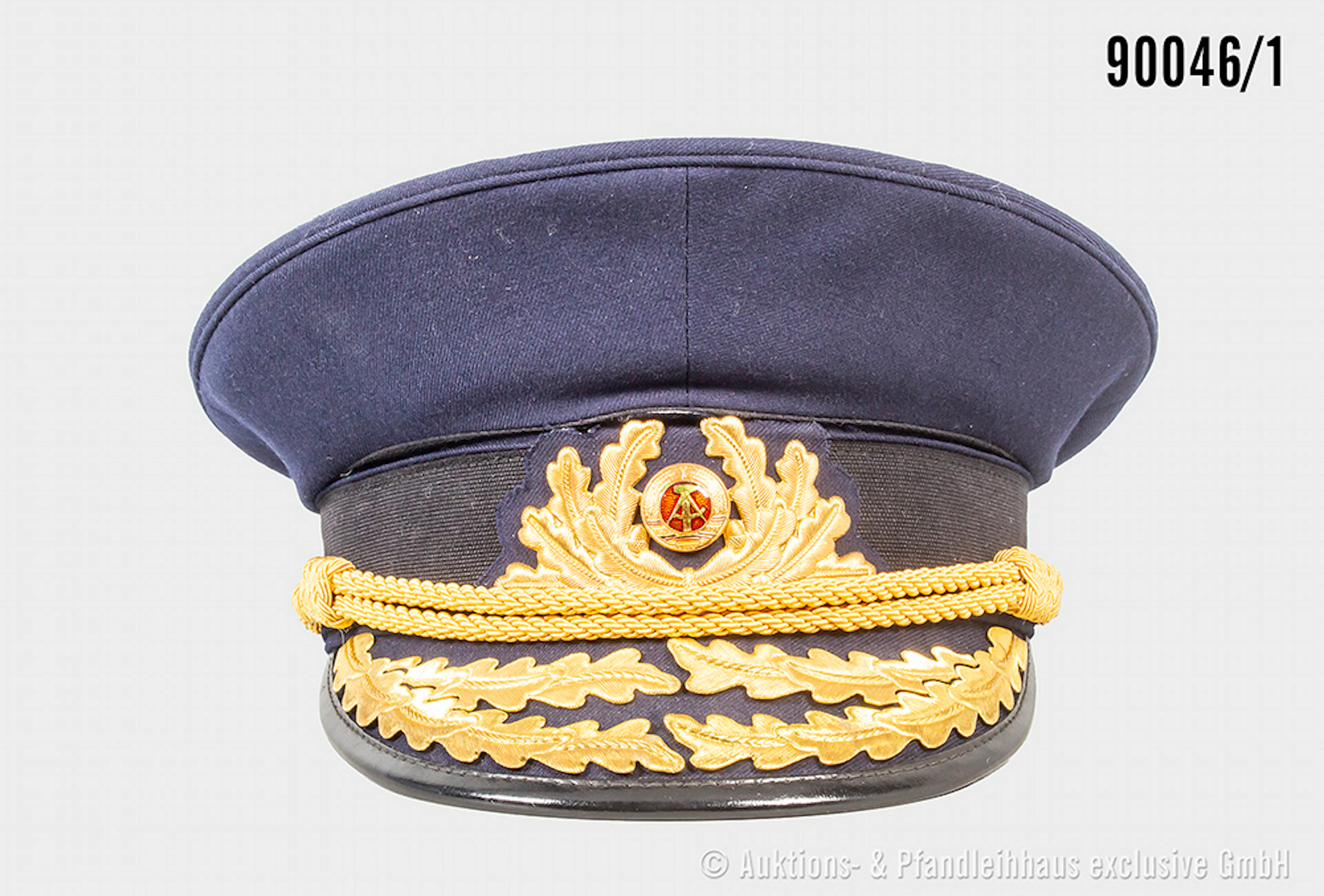 Volksmarine, Schirmmütze für Admirale, blauer Wechseldeckel, Größe