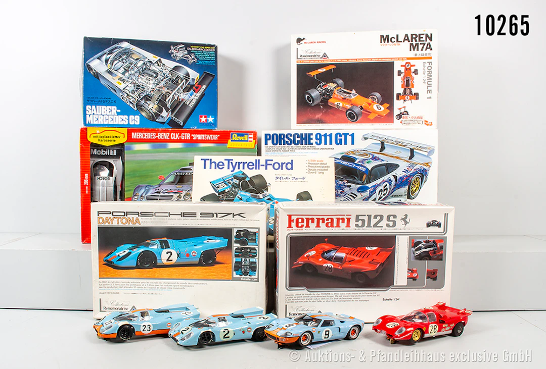 Konv. Bausätze Automodelle, teilweise gebaute Slotcars, Rennwagen
