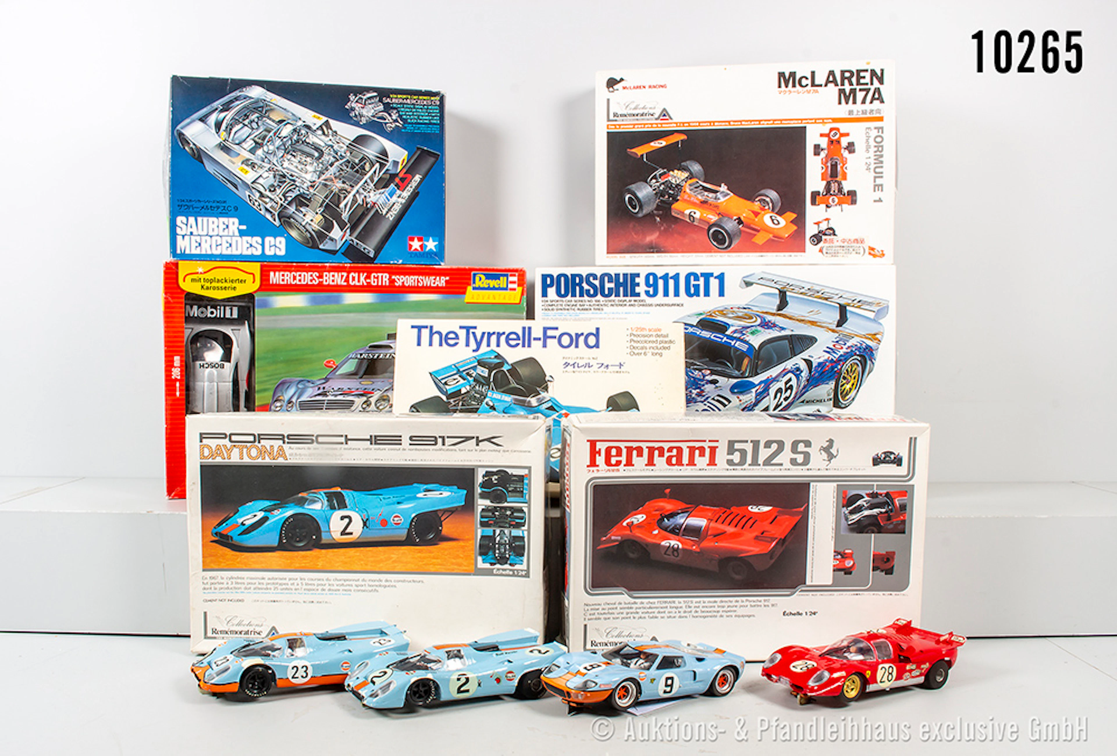Konv. Bausätze Automodelle, teilweise gebaute Slotcars, Rennwagen
