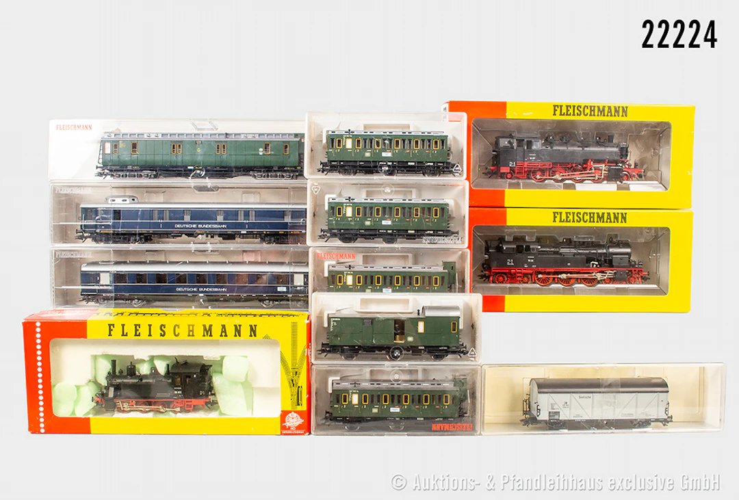 Fleischmann H0, DB: 3x Dampflok, 4086 BN 86 457 & 4078 BN 78 434 &