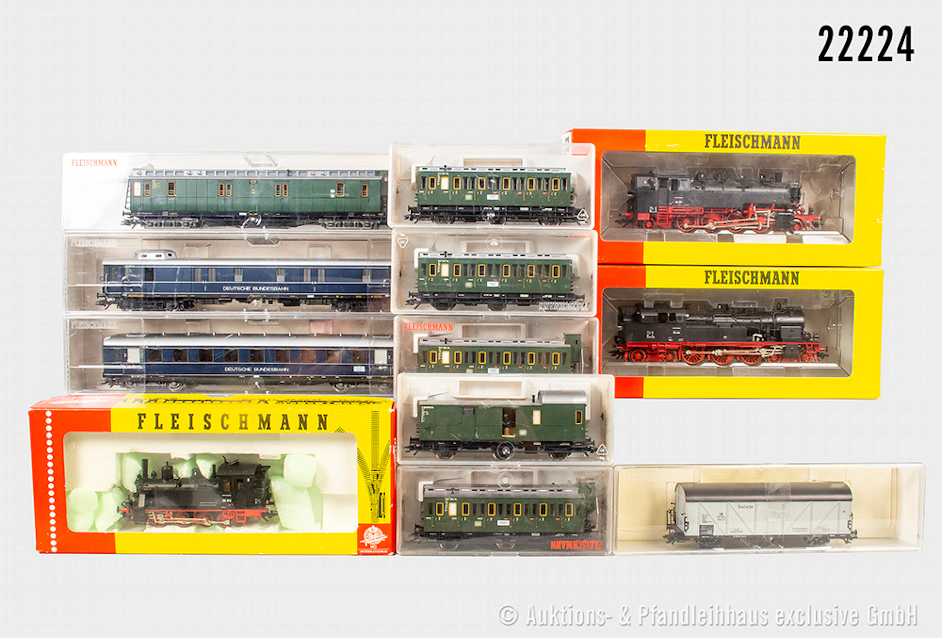 Fleischmann H0, DB: 3x Dampflok, 4086 BN 86 457 & 4078 BN 78 434 &