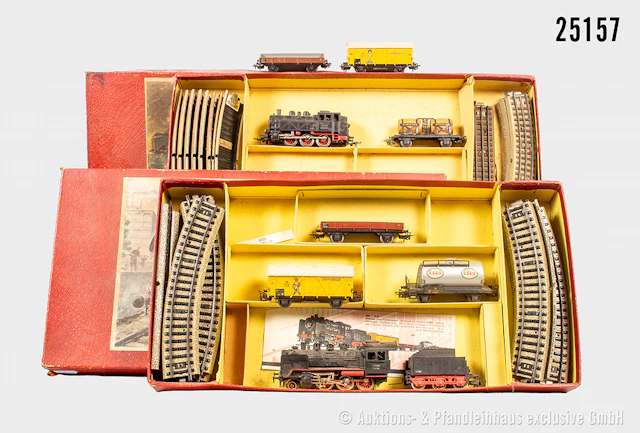 Märklin H0: 3203 Zug-Set, Dampflok, BN 24 058, 3x Wagen, Gleisoval