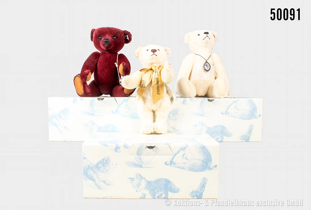 Steiff Replika Tedyybären, Mohair, KF, Louis Nr. 421235, Celebration