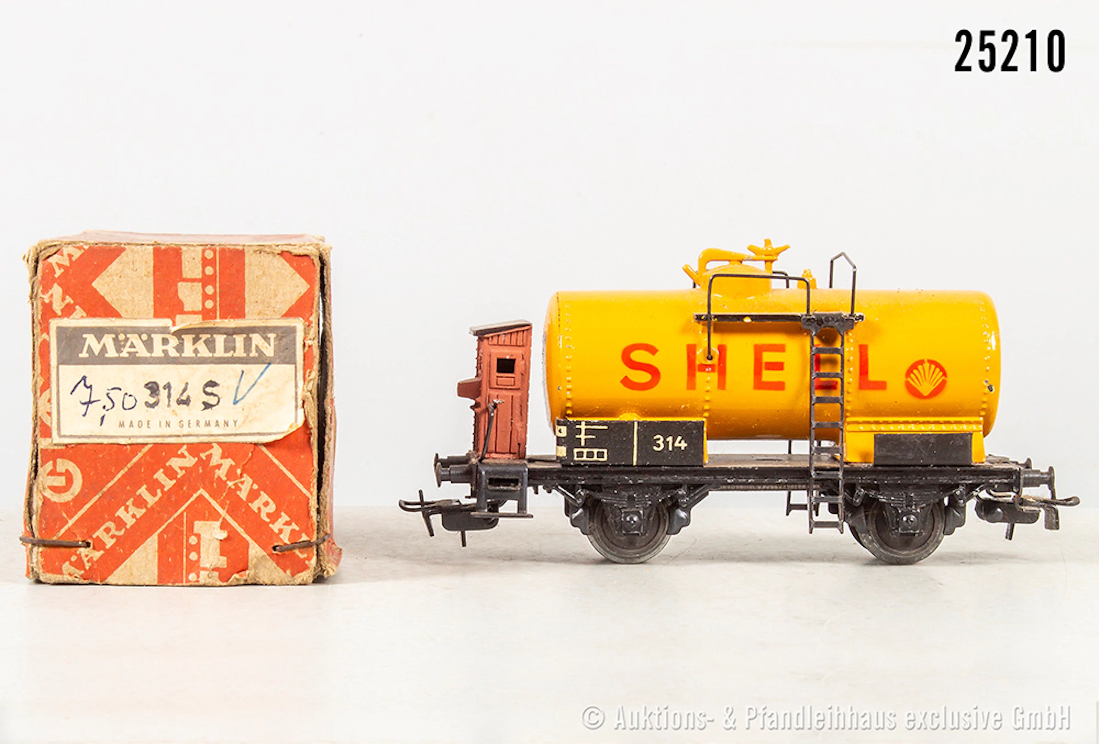 Märklin H0: 314 S Typ 3 Kesselwagen "Shell", Z 2, OVP