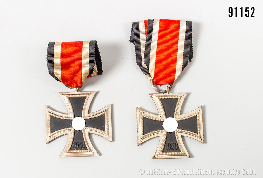 Konv. 2 EK 2 1939, guter Zustand mit Altersspuren