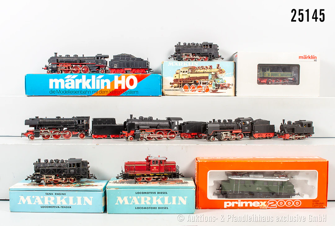 Märklin H0 7x Dampflok: 36871, KLVM, BN 2006 & 3031, BN 81 004 & 3032