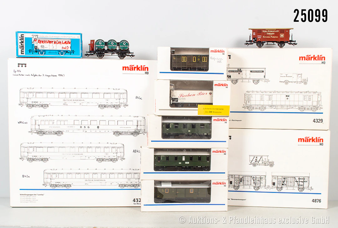 Märklin H0: 3x Wagenpackung: 43299, 4329, 4876 & 8x Wagen u.a. : 4507