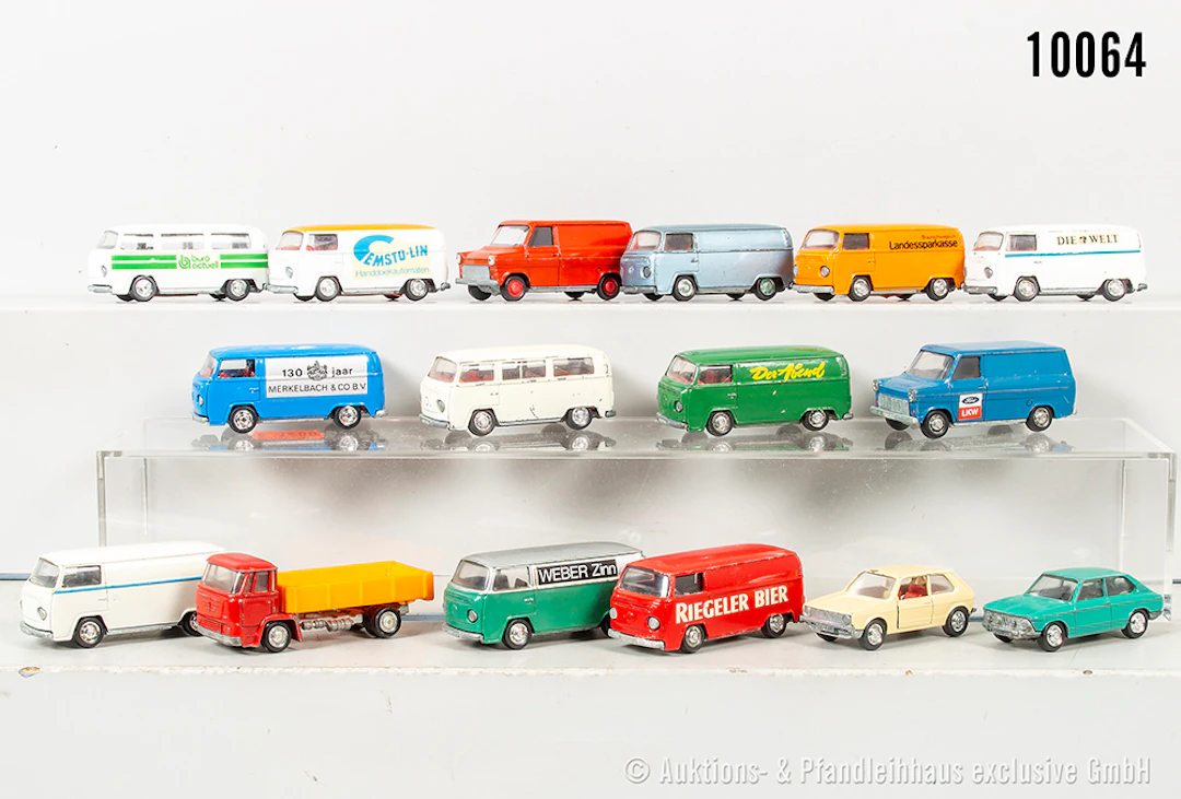 Schuco Modelle, überwiegend Kleinbusse, Metall, 1:66, es können kleine
