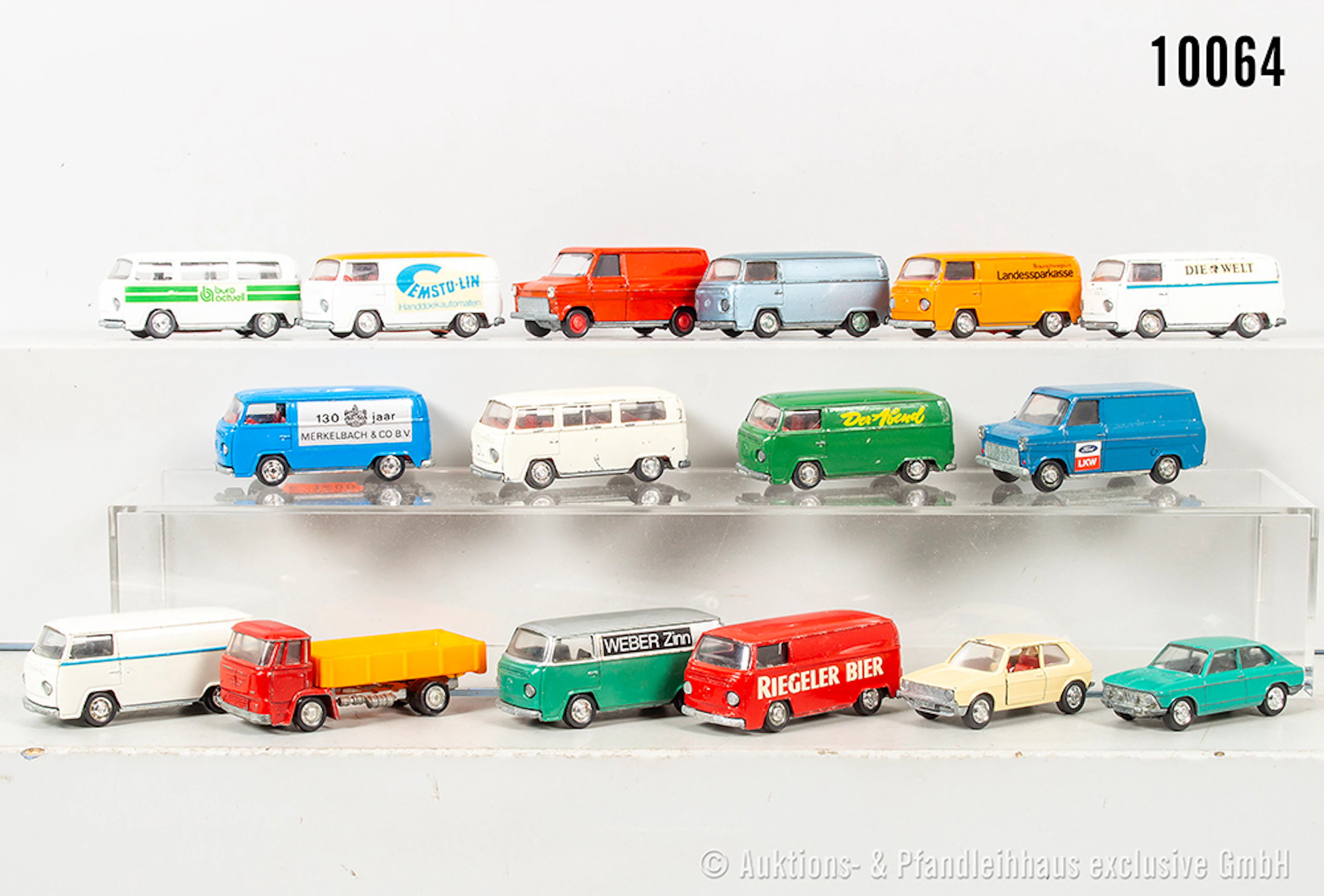Schuco Modelle, überwiegend Kleinbusse, Metall, 1:66, es können kleine