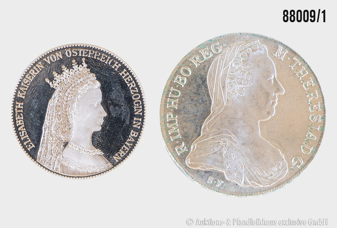 Österreich Konvolut 1x NP Maria Teresia Taler, Silber 833, 28,08 g