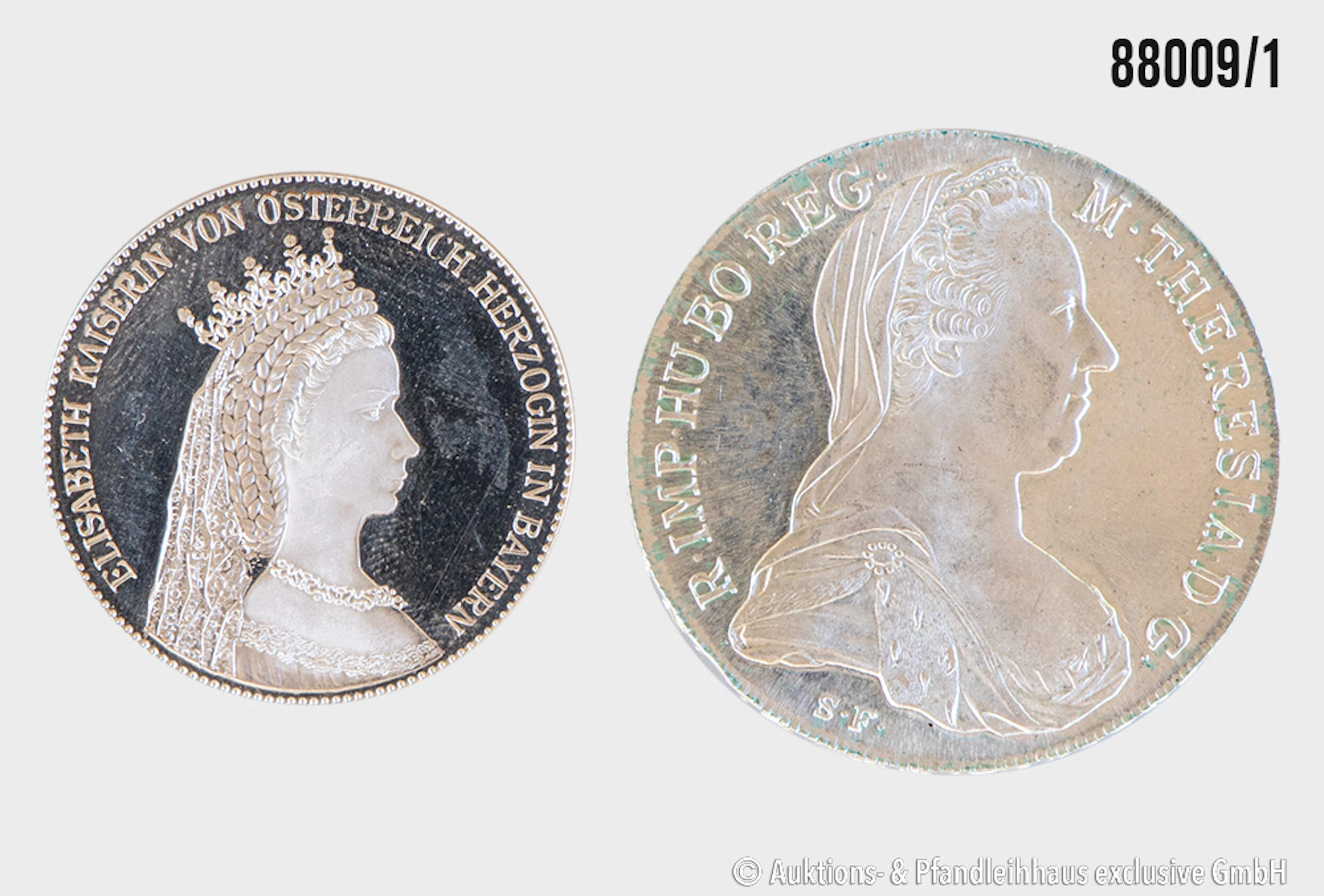 Österreich Konvolut 1x NP Maria Teresia Taler, Silber 833, 28,08 g