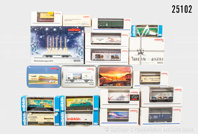 Märklin H0 Güterwagen: 48415, 45683, 41072, 46193, 84682, 4481, 4415