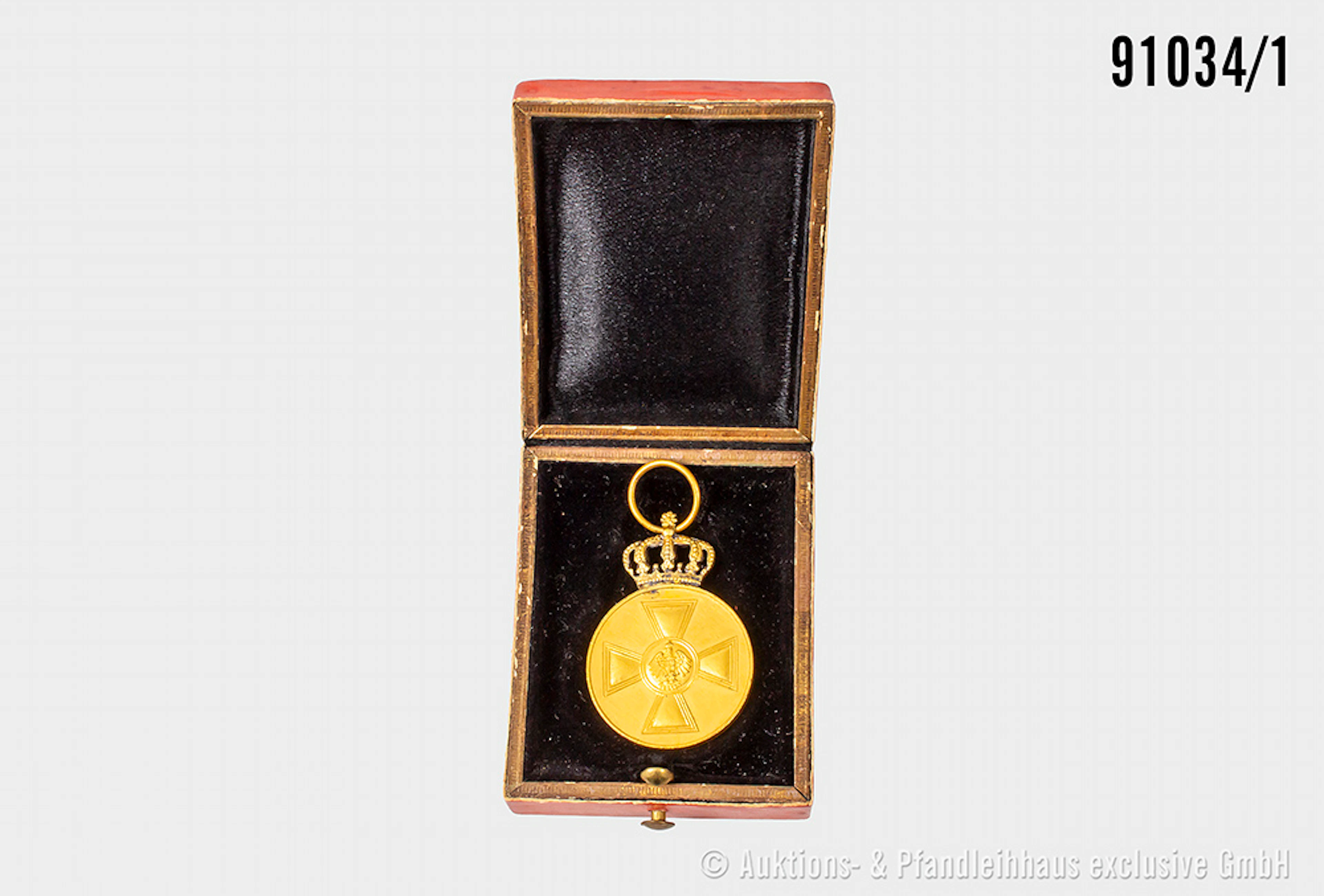 Preußen, Medaille zum Roten Adler Orden, im dazugehörigen Etui, guter