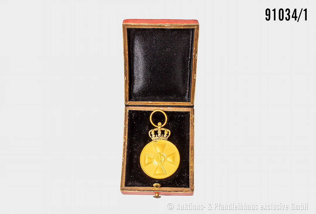 Preußen, Medaille zum Roten Adler Orden, im dazugehörigen Etui, guter
