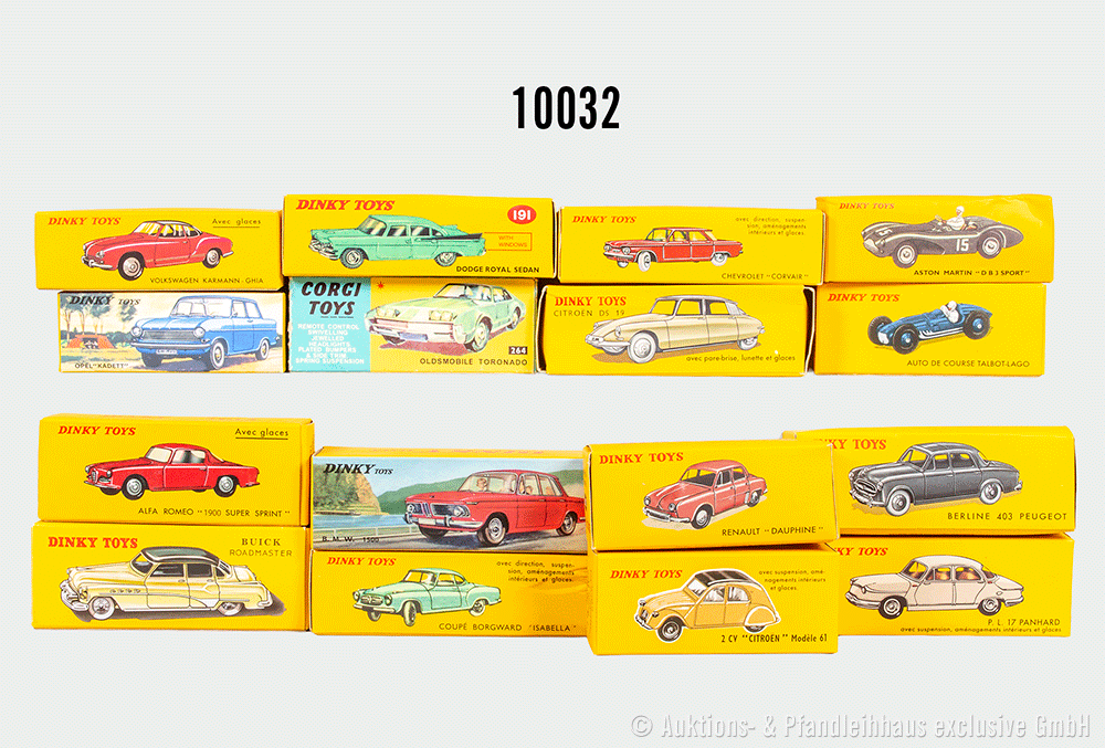 Dinky Toys/ Corgi Toys Replika Modellfahrzeuge, dabei 191 Dodge Royal