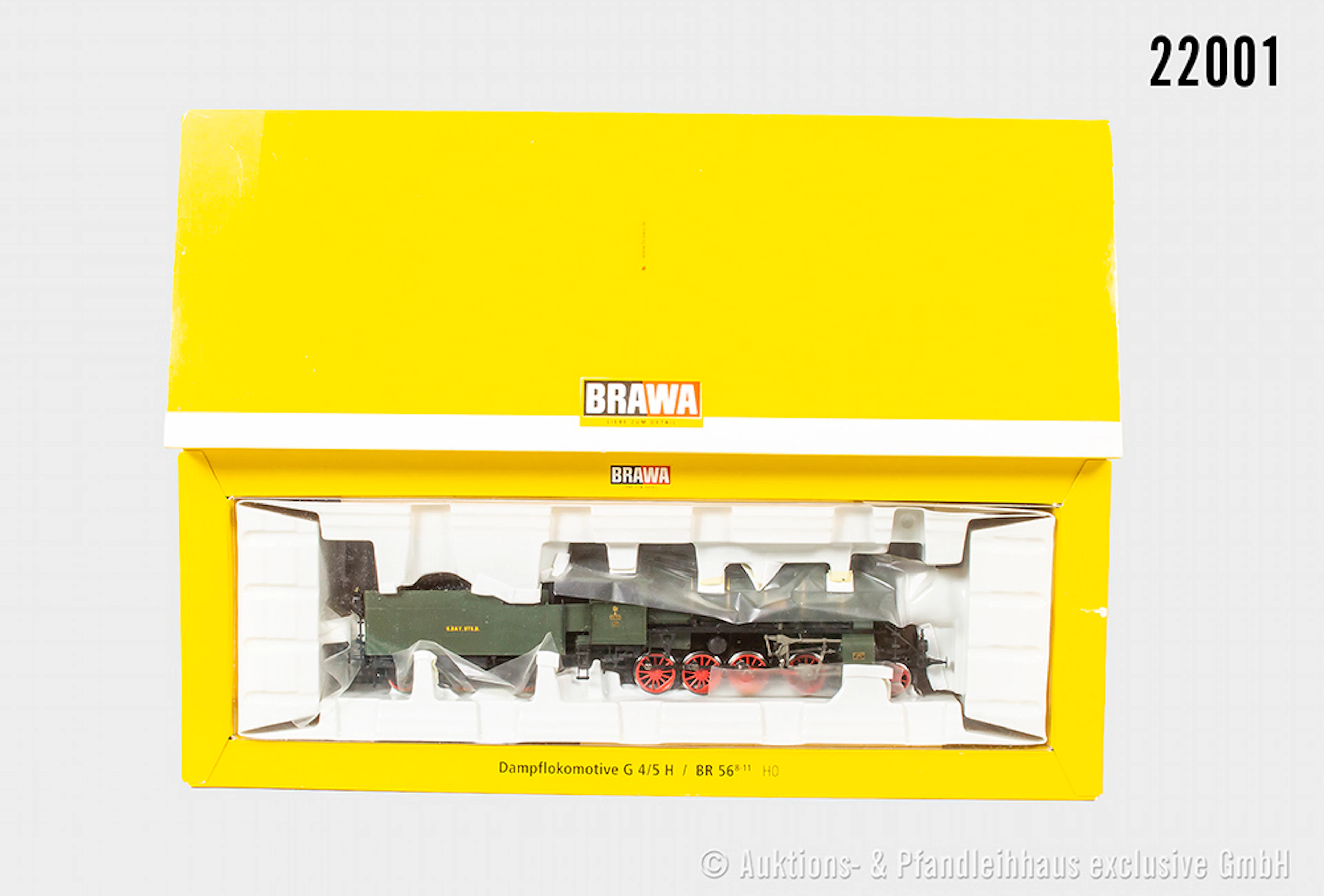 Brawa H0: 4102 Dampflok G 4/5 H, K.Bay.Sts.B., BN 5506, digital/Sound, Z 1, OVP