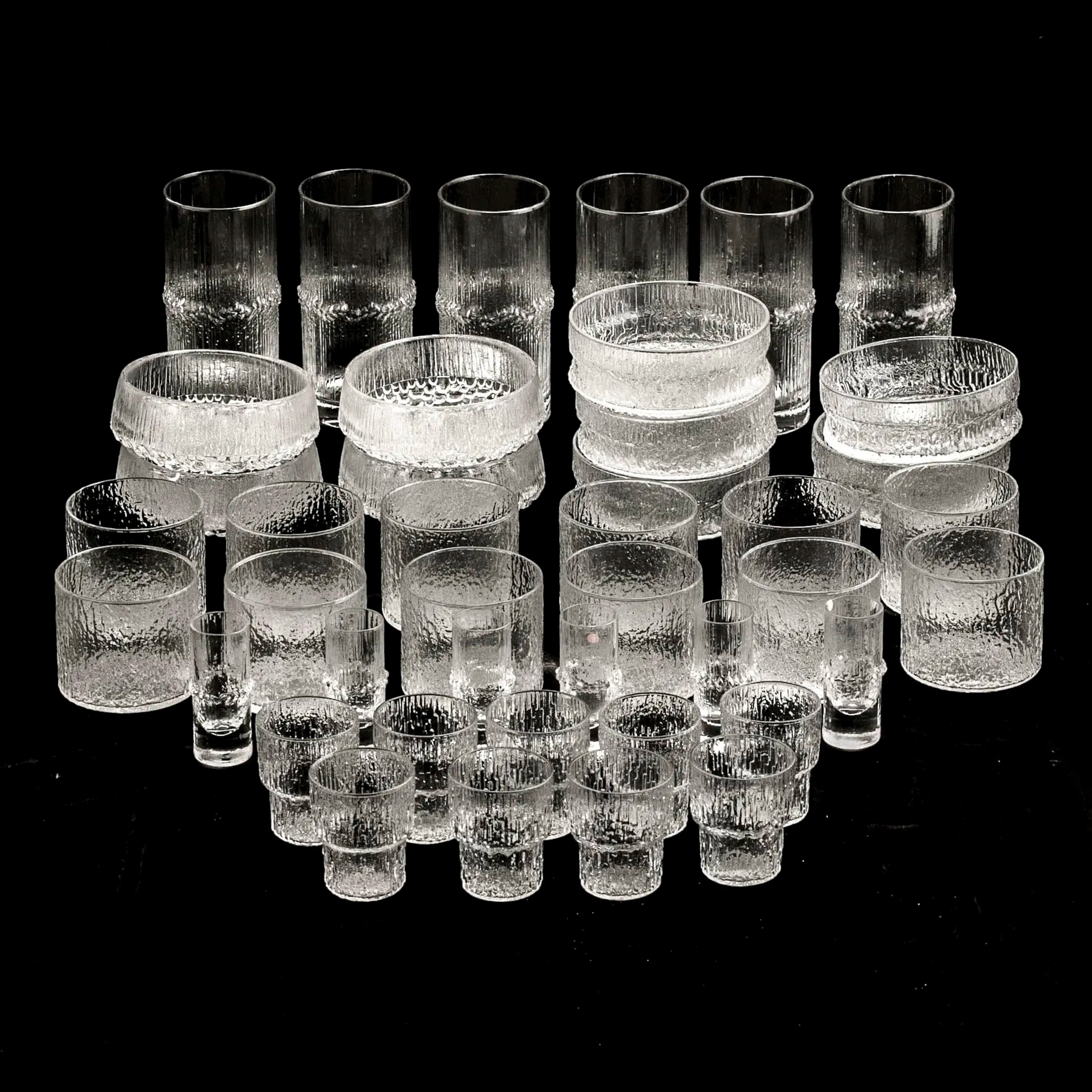 IITTALA, glasservis, 42 delar