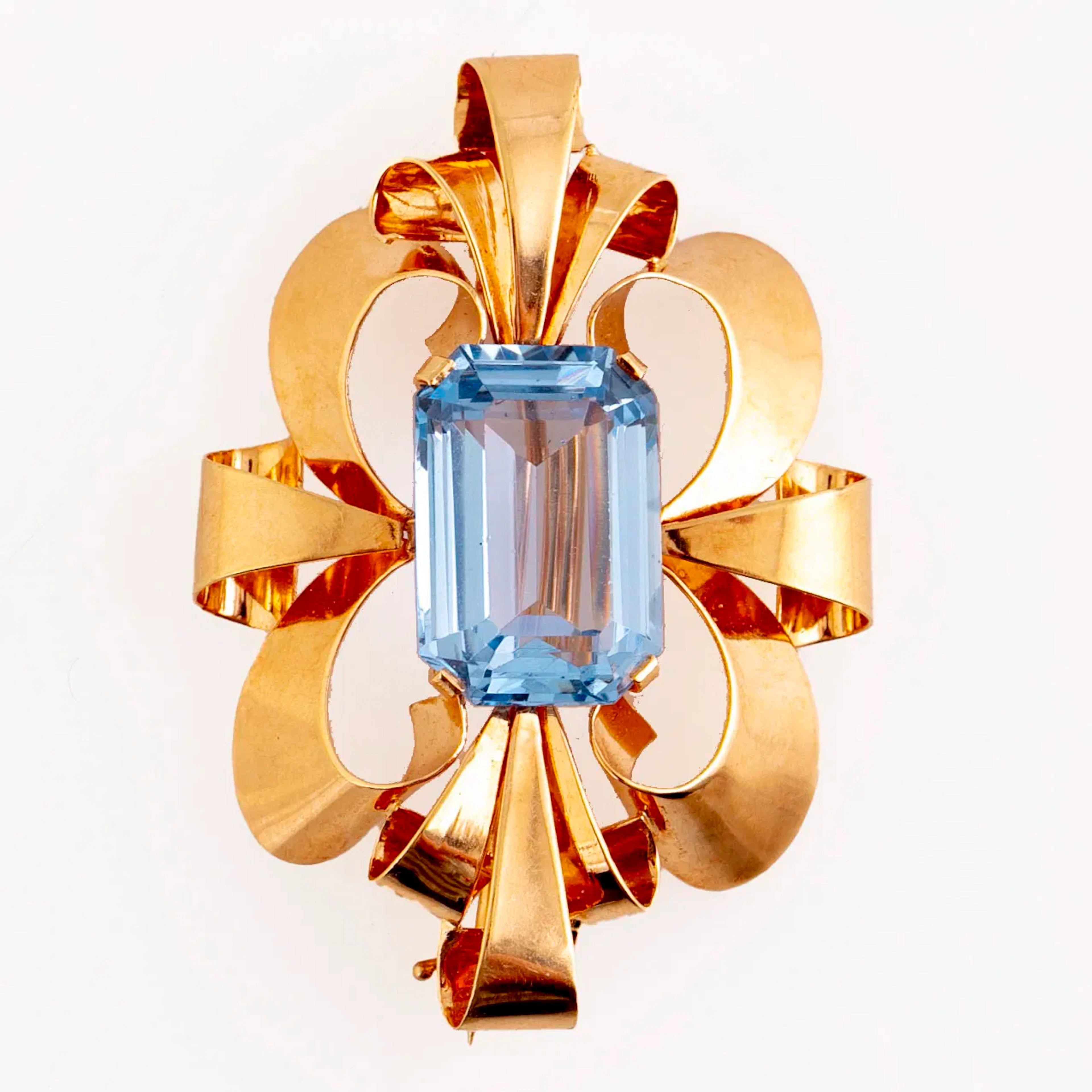 BROSCH, 18 k guld