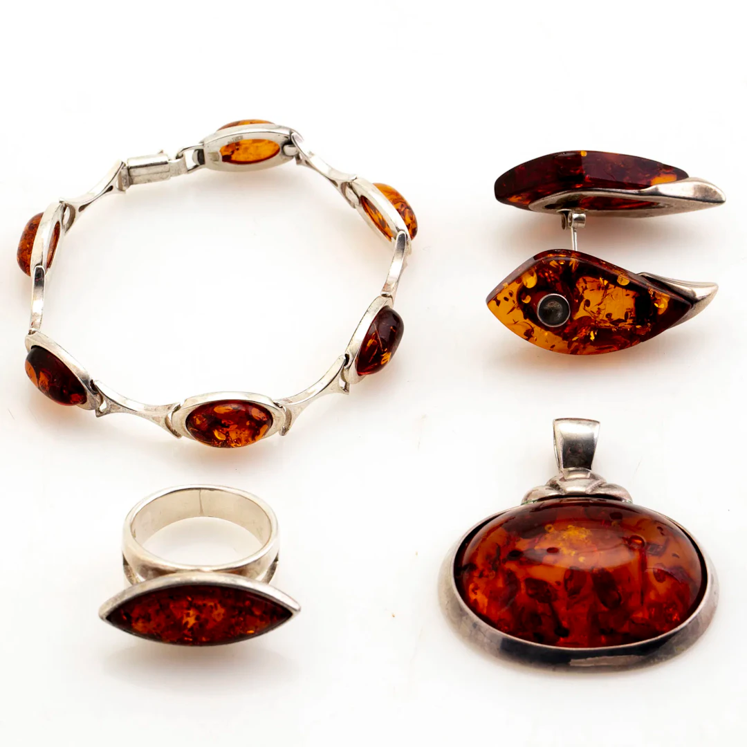 SMYCKESSET, sterlingsilver, 5 dlr