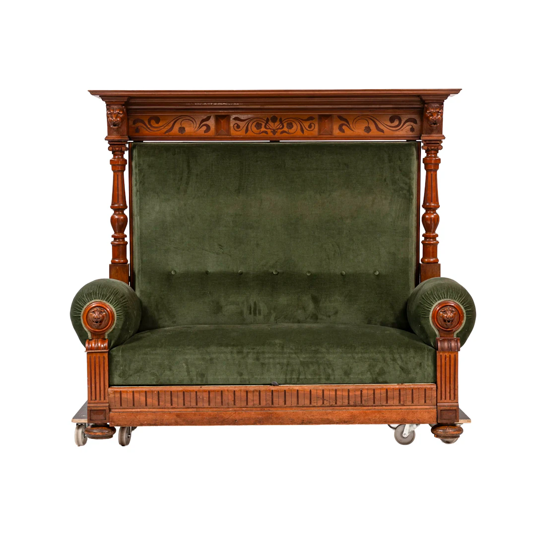 SOFFA, bäddbar, Nyrenässans, 1890-tal