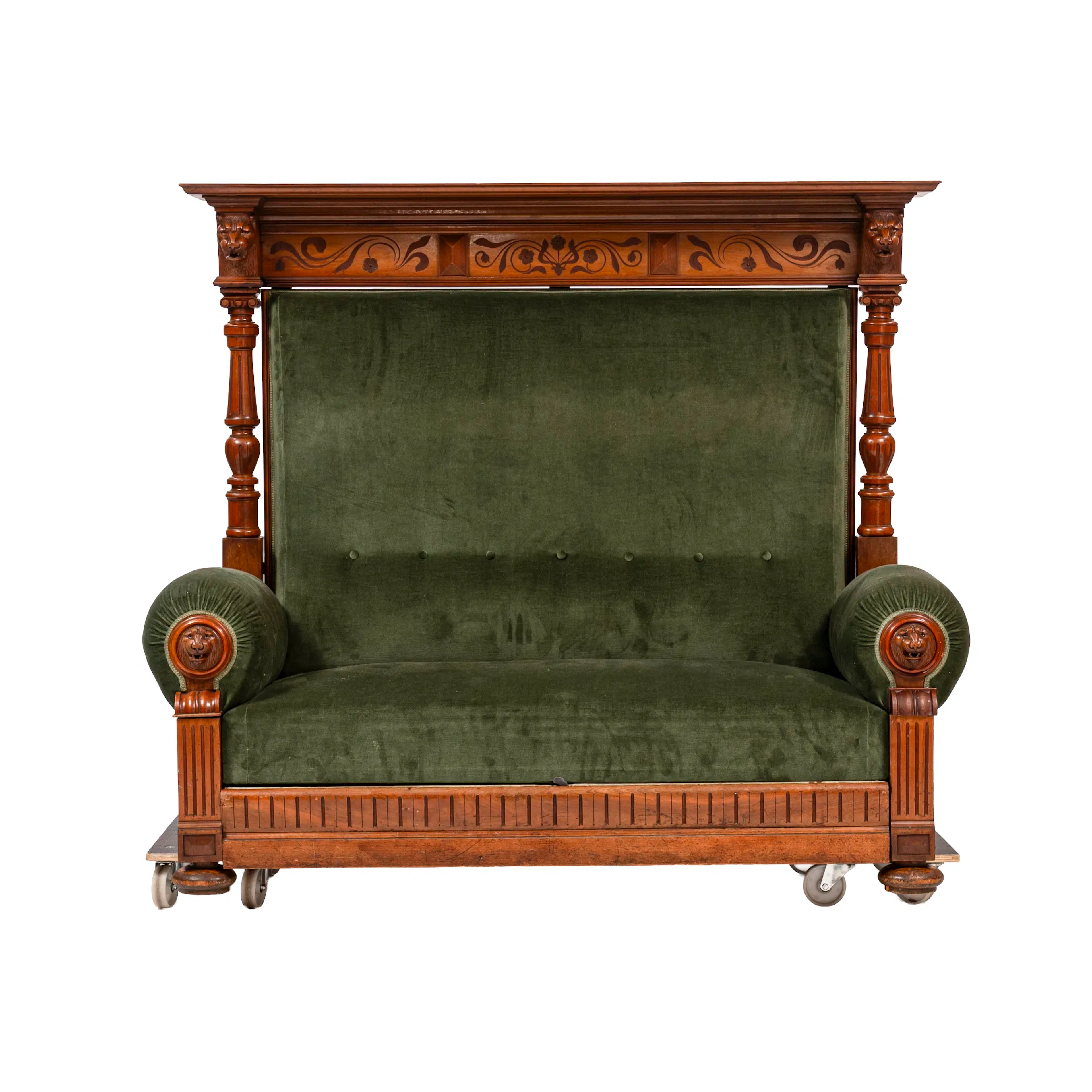 SOFFA, bäddbar, Nyrenässans, 1890-tal