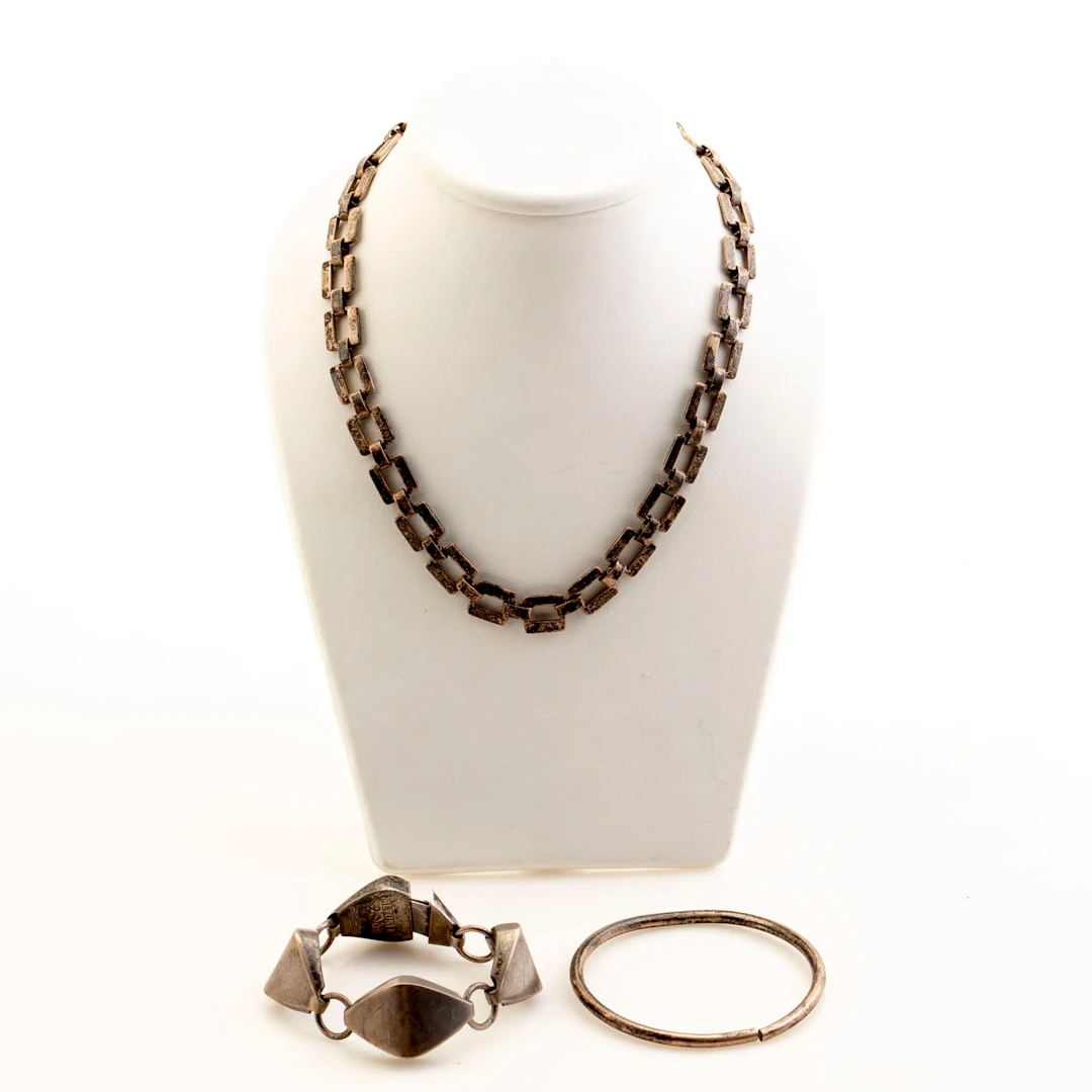 ARMBAND, 2 st, COLLIER, silver