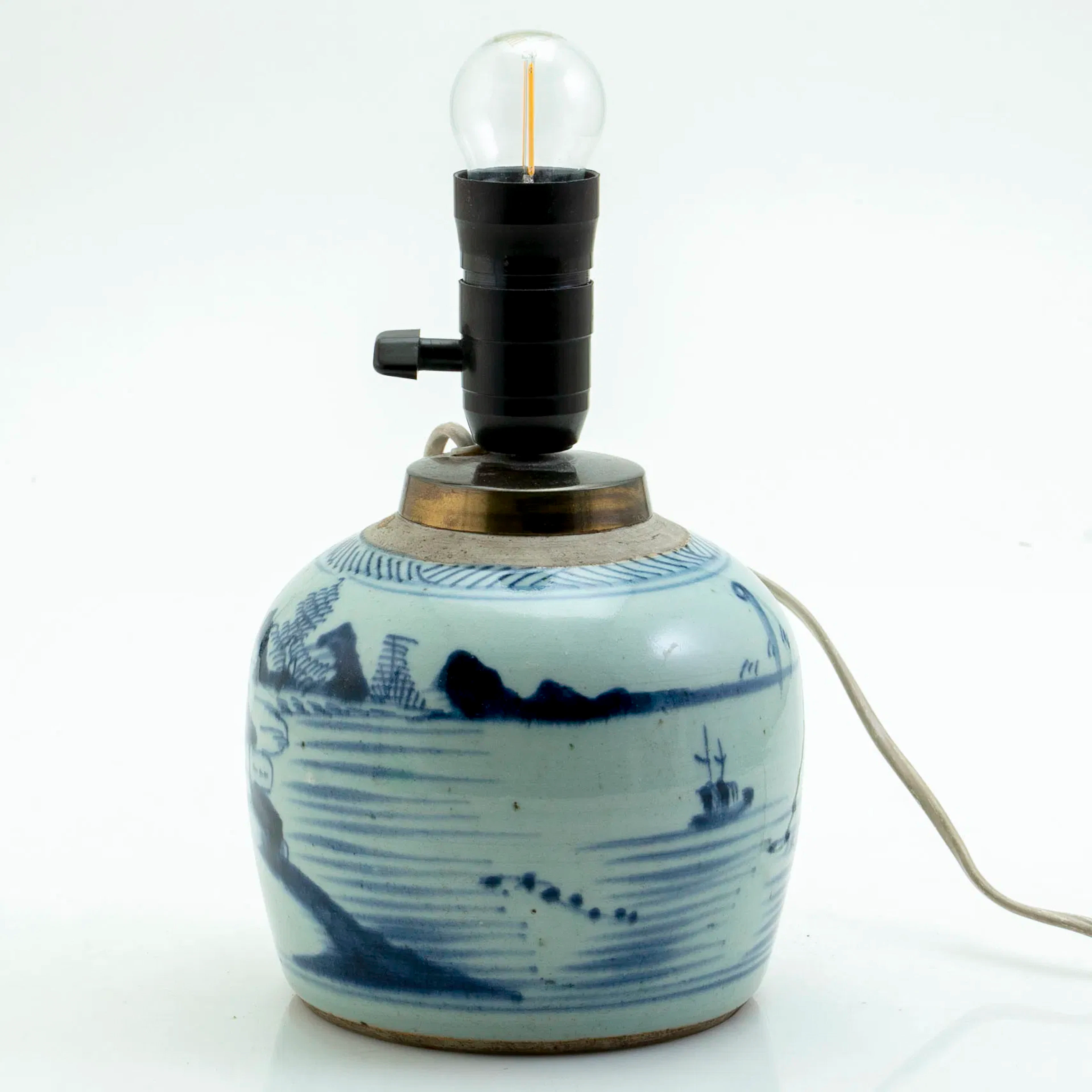 BORDSLAMPA, porslin, Kina,17/1800-tal