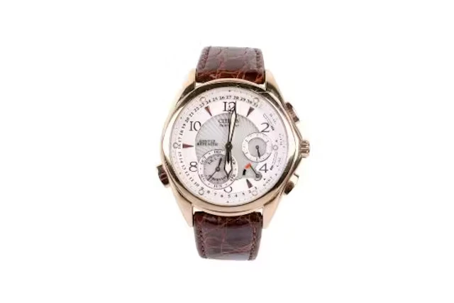 A Citizen limited edition Calibre 9000 Eco Drive wristwatch.
