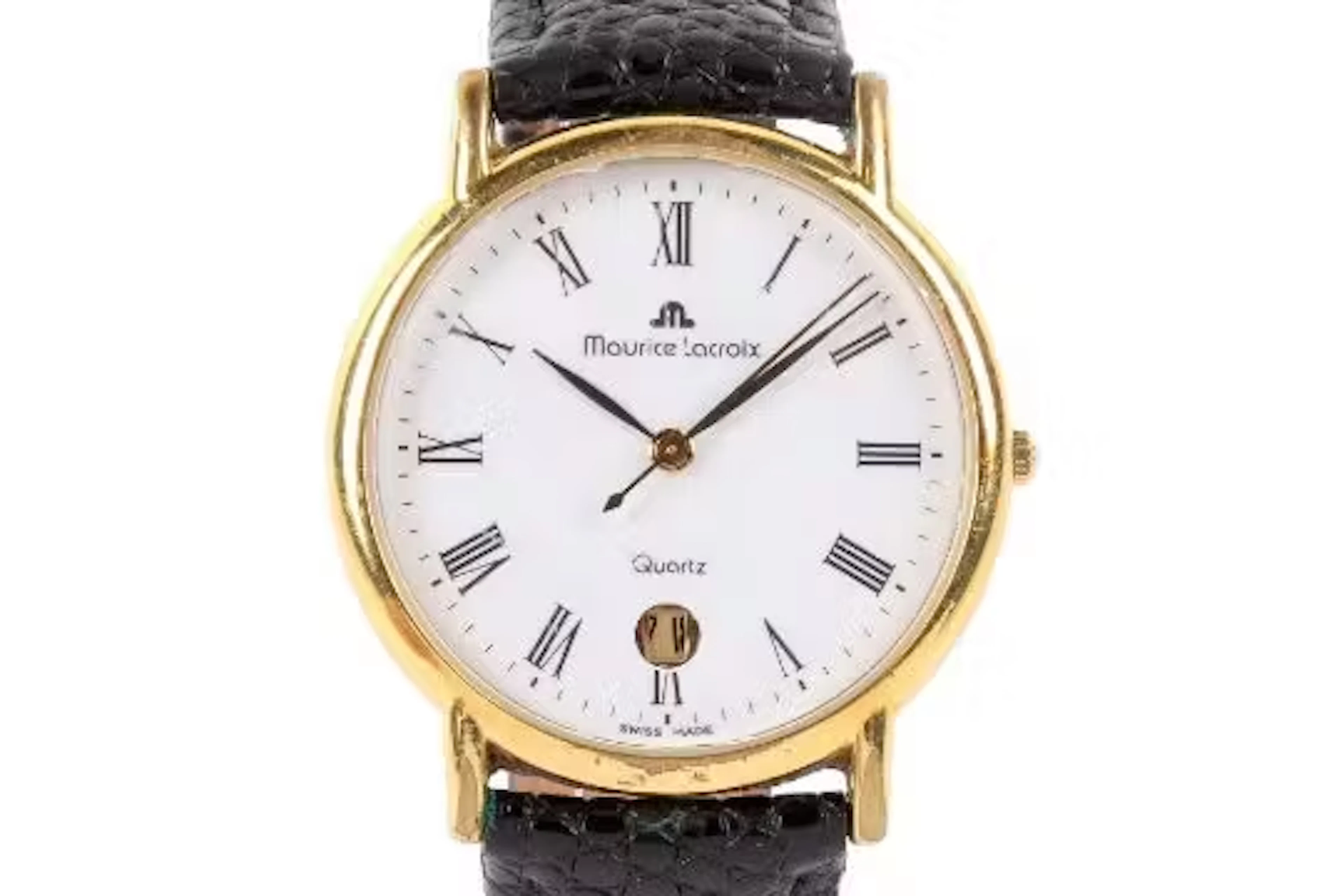 A gentleman's modern Maurice Lacroix watch.