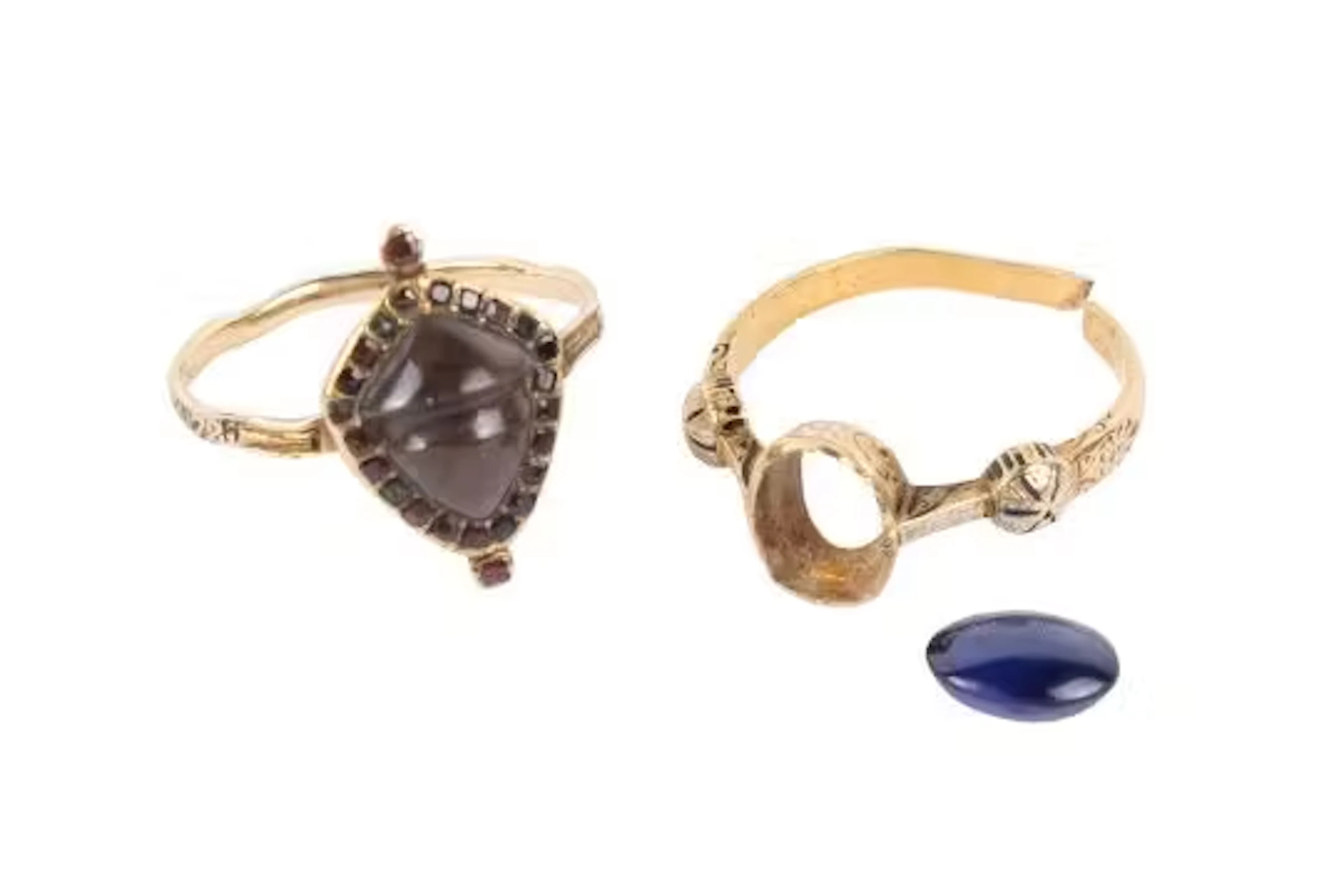 Two Georgian mourning rings.