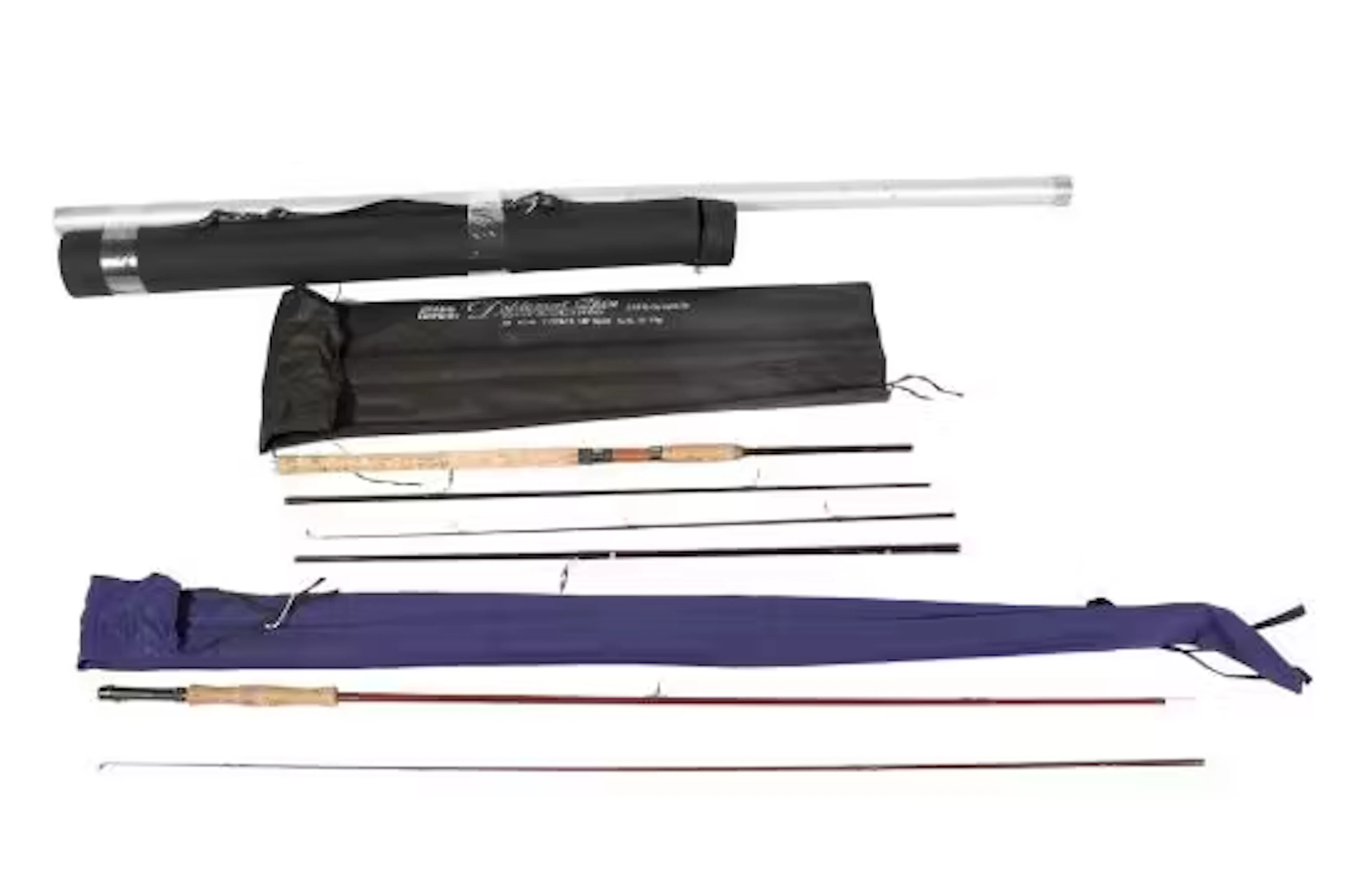 Abu Garcia Dipomatic Spin Graphite DS 100-4 travel spinning rod. S/n