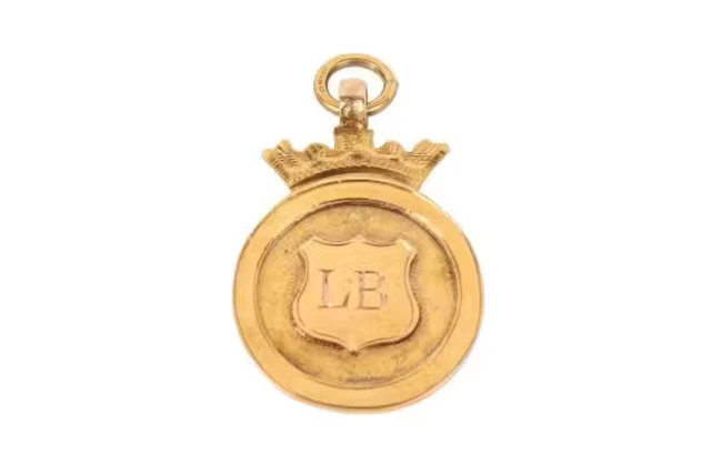 A 9ct gold medal, awarded to the Somerset Junior Cup Winners, 1926-7.