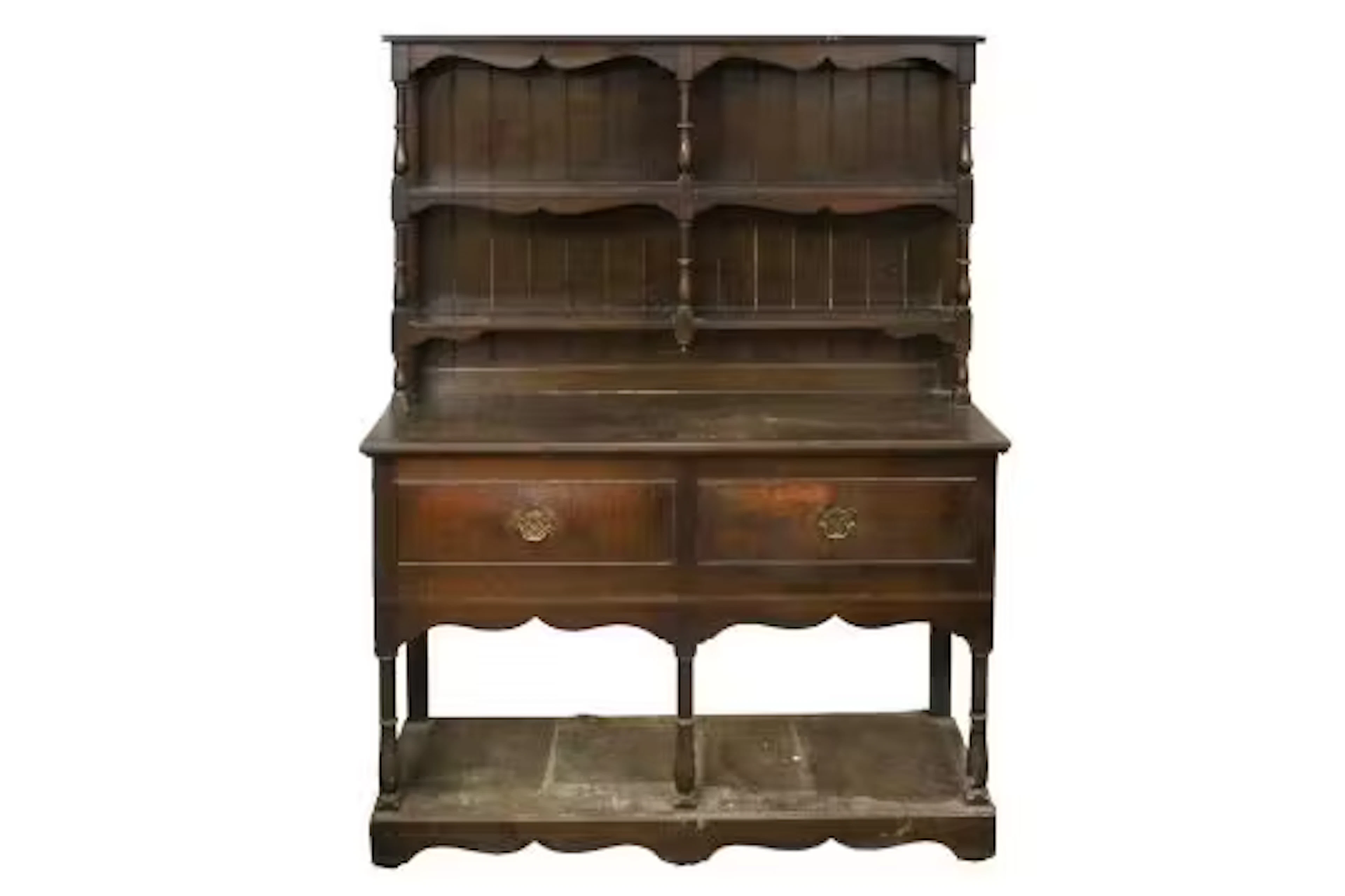 Small dark oak kitchen dresser.