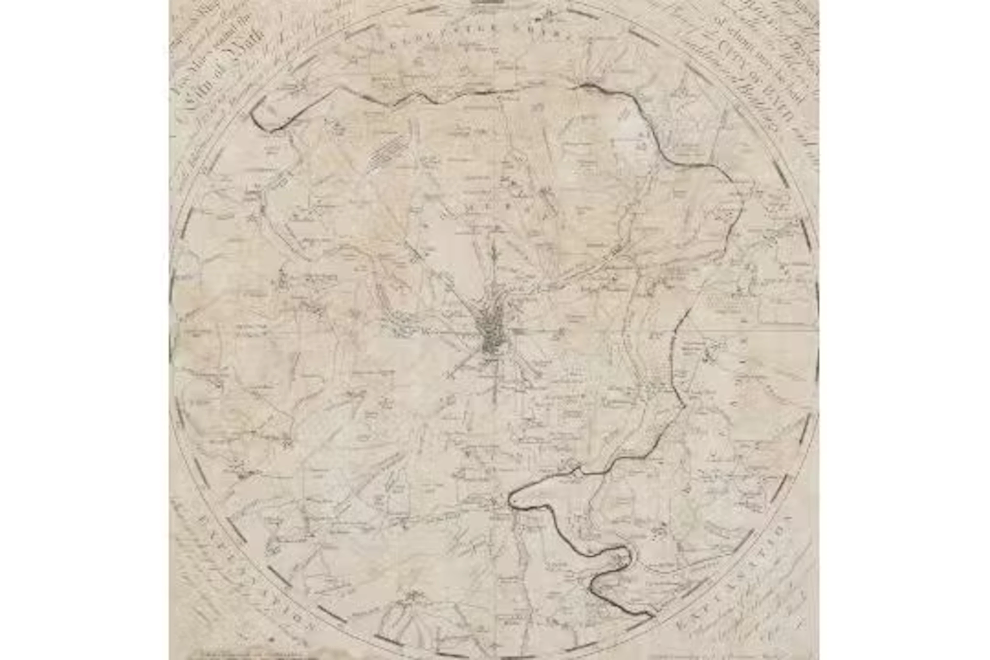 W. Bally & A. Tennent, printed map, 'Aero Plan of the City of Bath