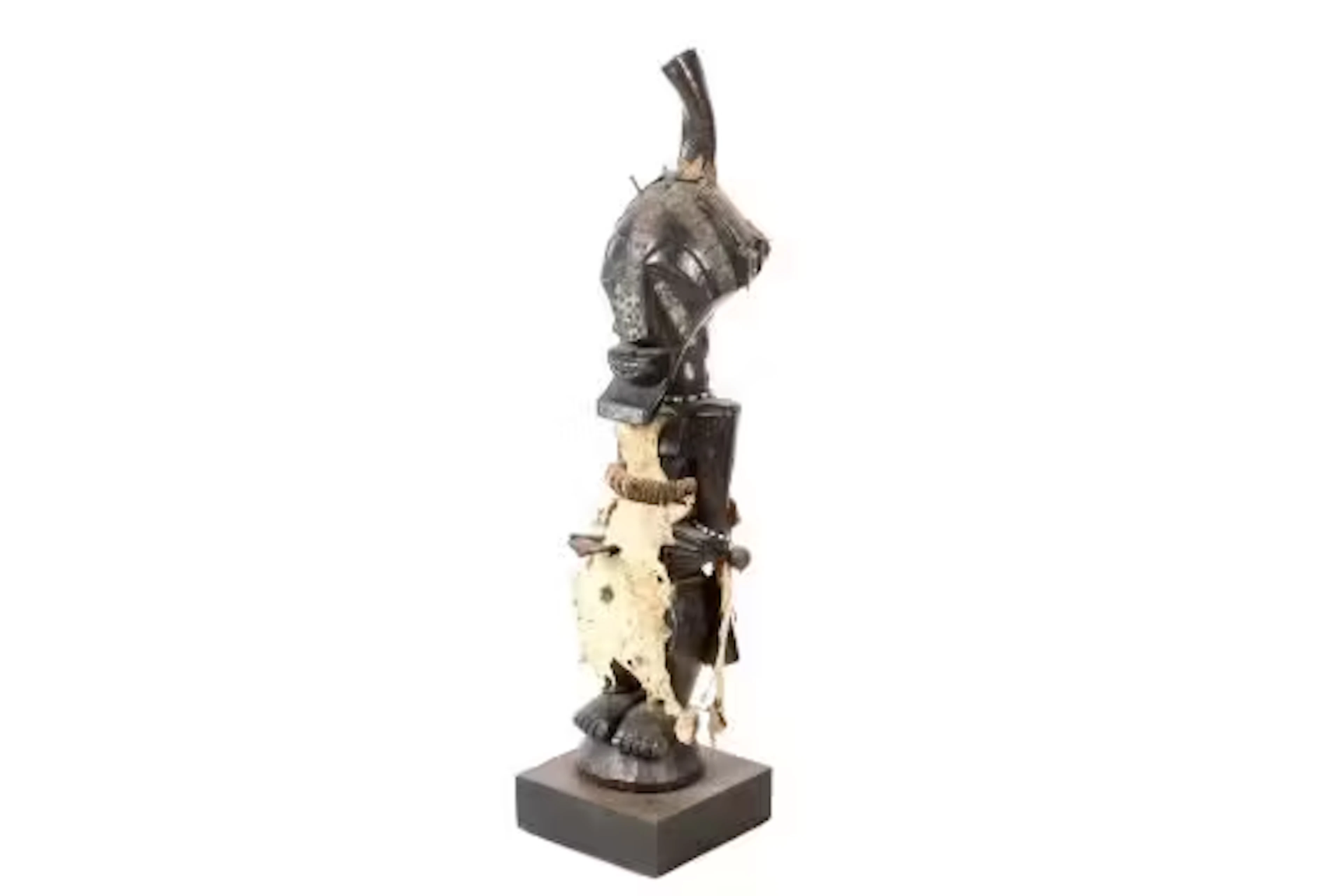 A large Congolese Songye male figure.