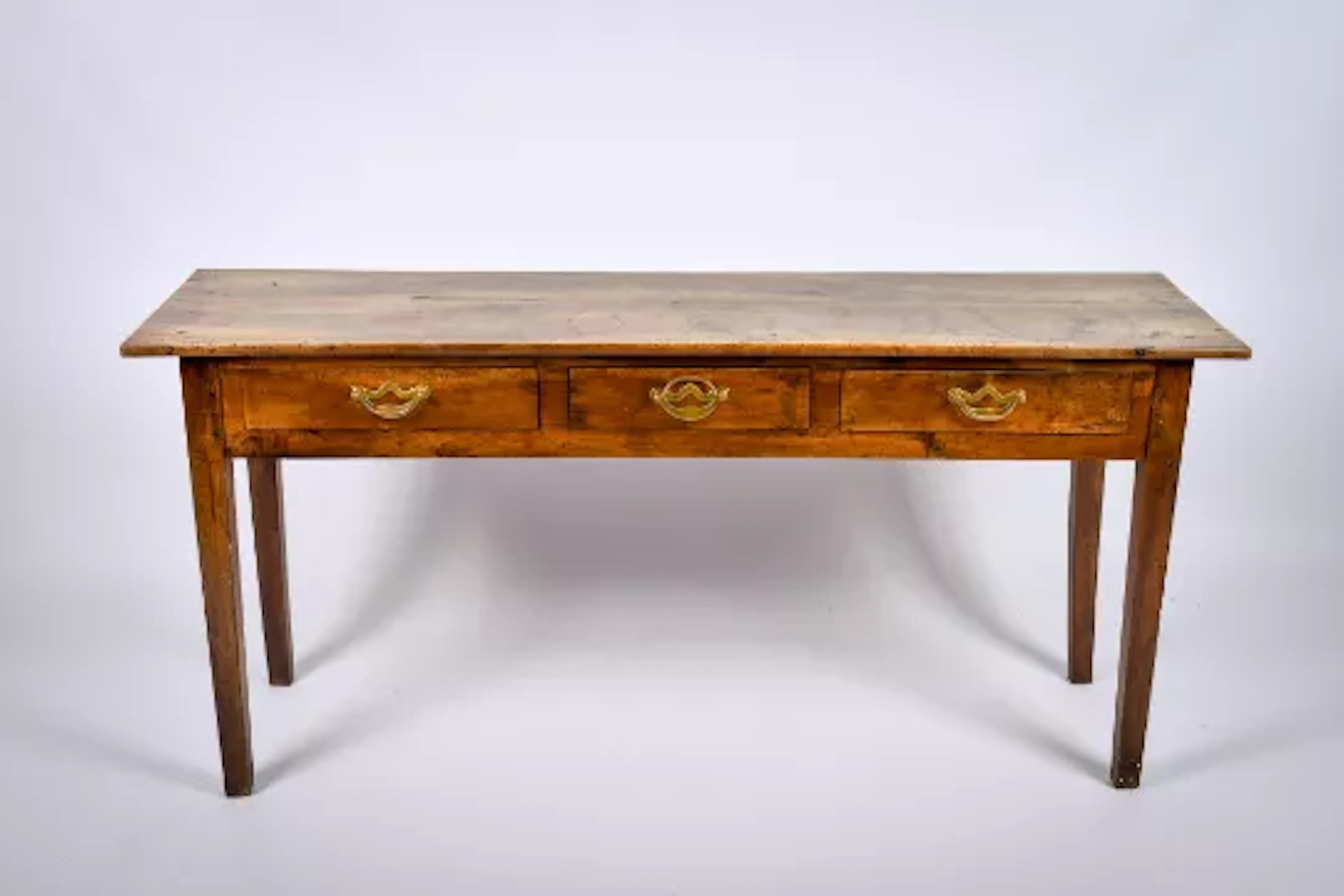 An 18th century Georgian oak sideboard or dresser base.