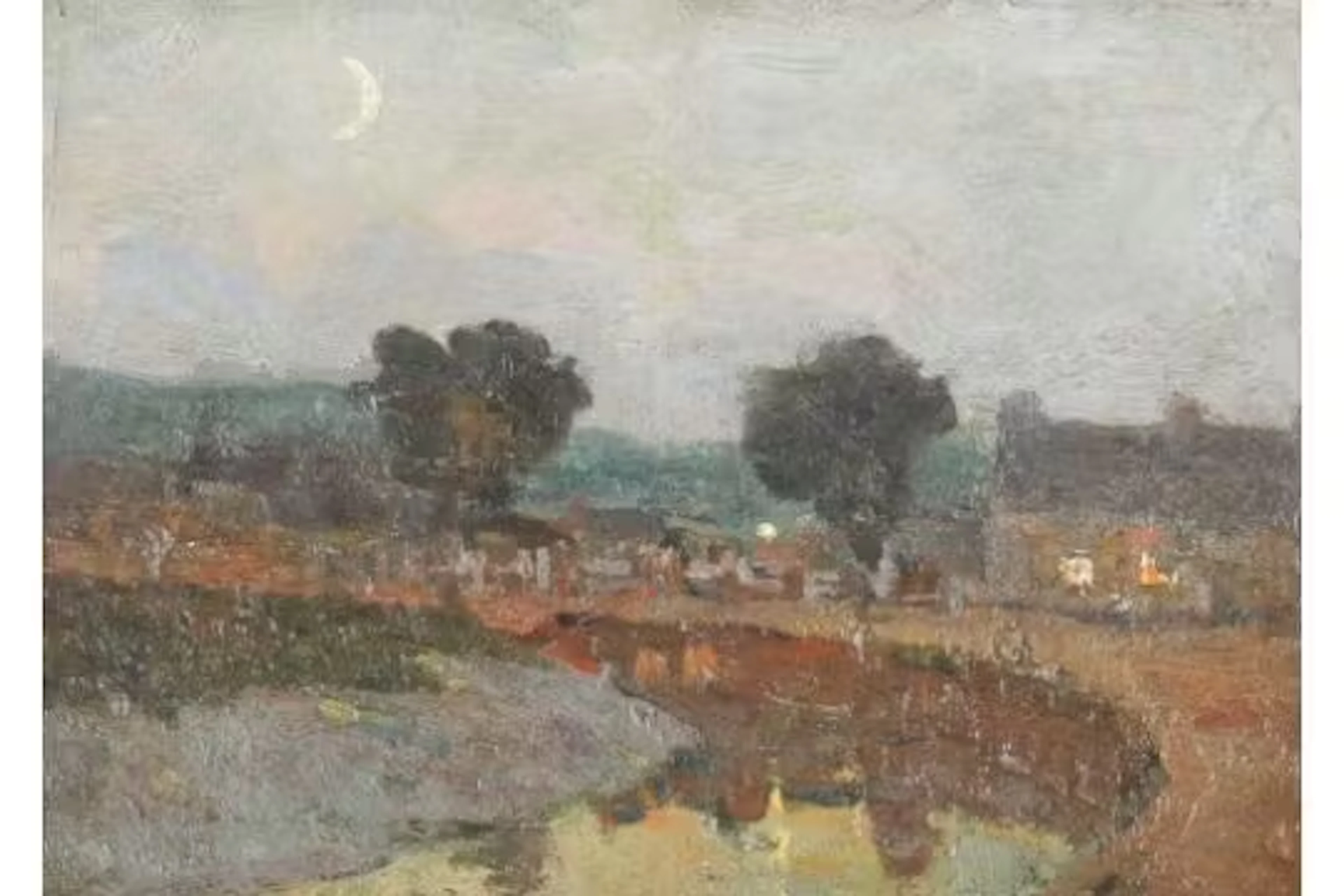 Philip Wilson Steer, a 19th century oil on panel painted in the Impressionist