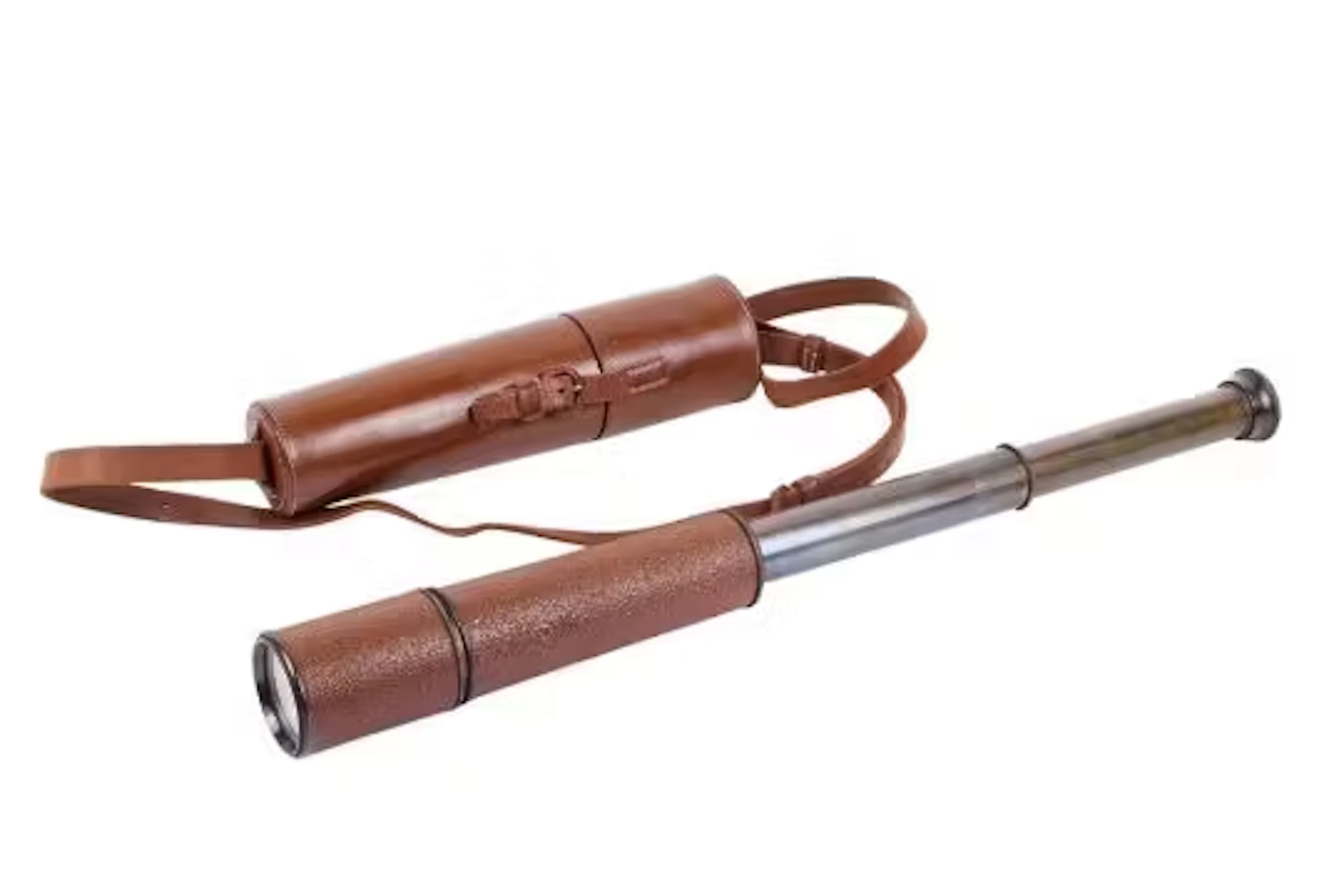 A WWII period HC Ryland & Son Ltd Scout Regiment three draw telescope.