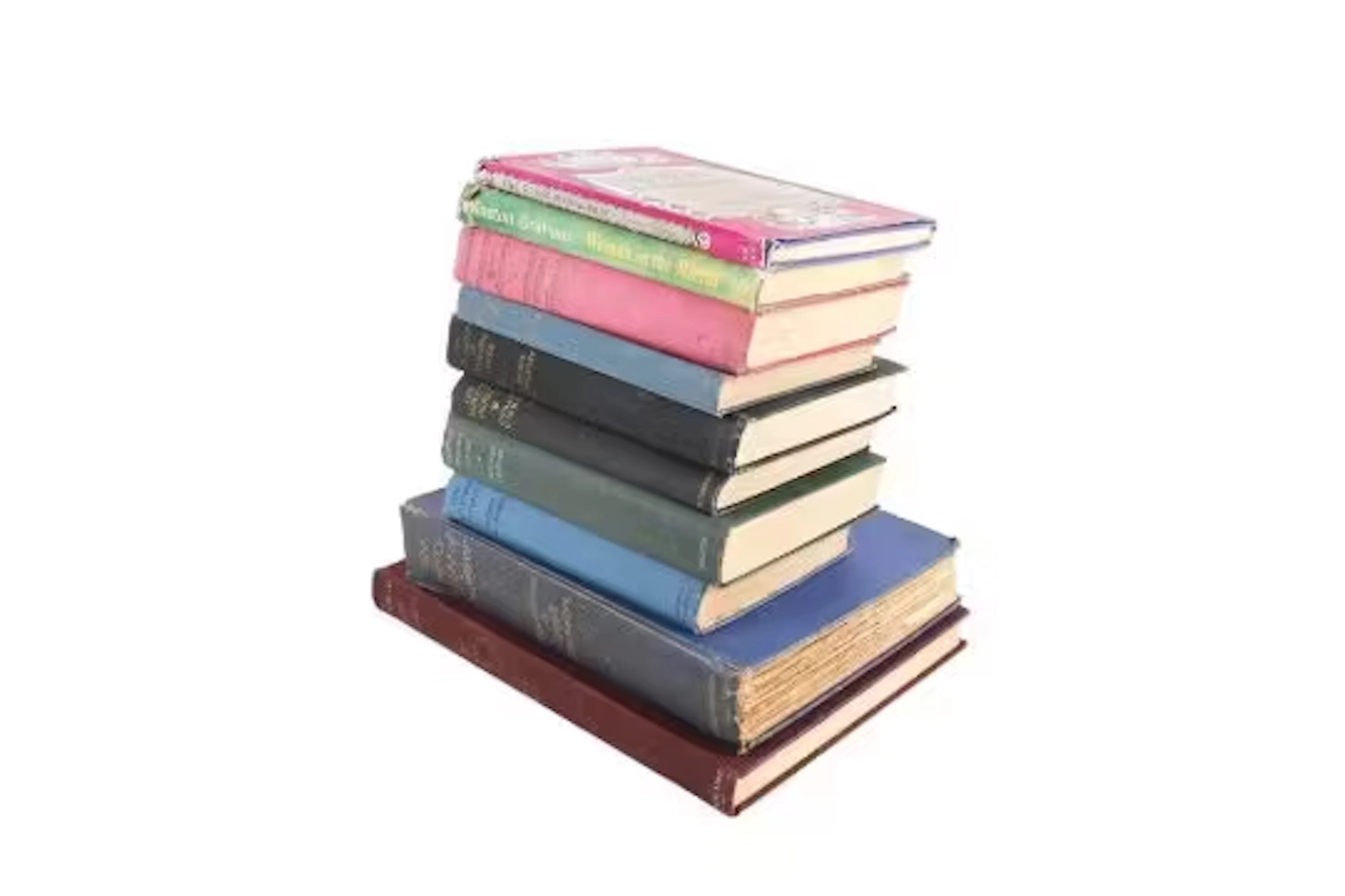 A collection of assorted vintage books, mostly signed or with letters