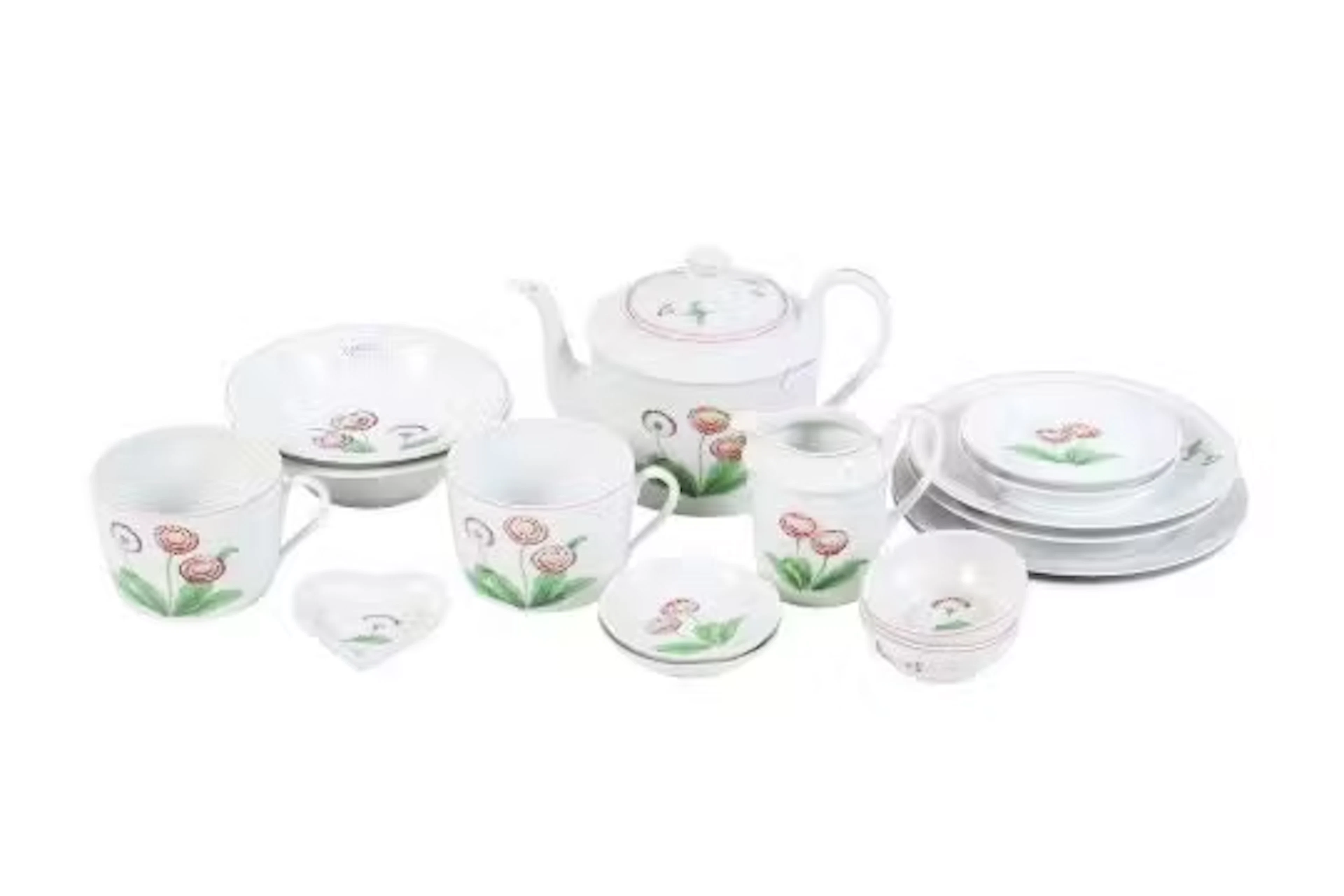 A Limoges France porcelain tea service.