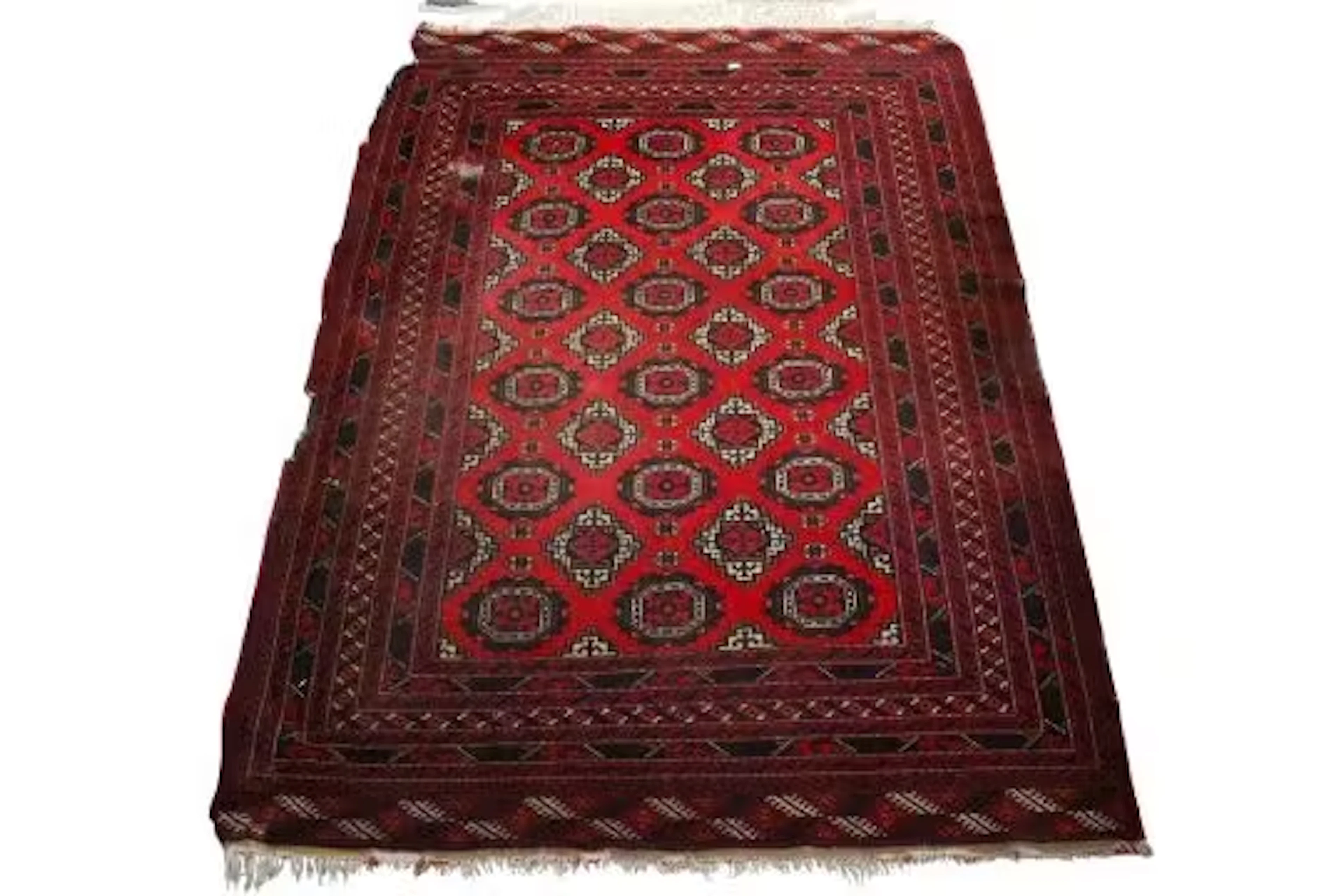 A vintage Persian rug.