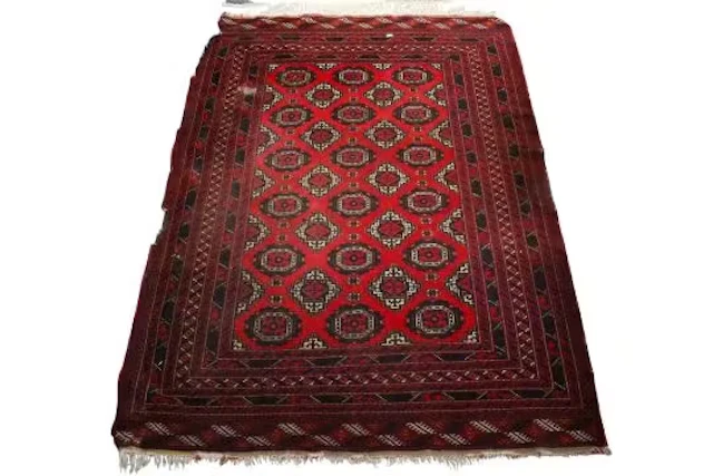A vintage Persian rug.