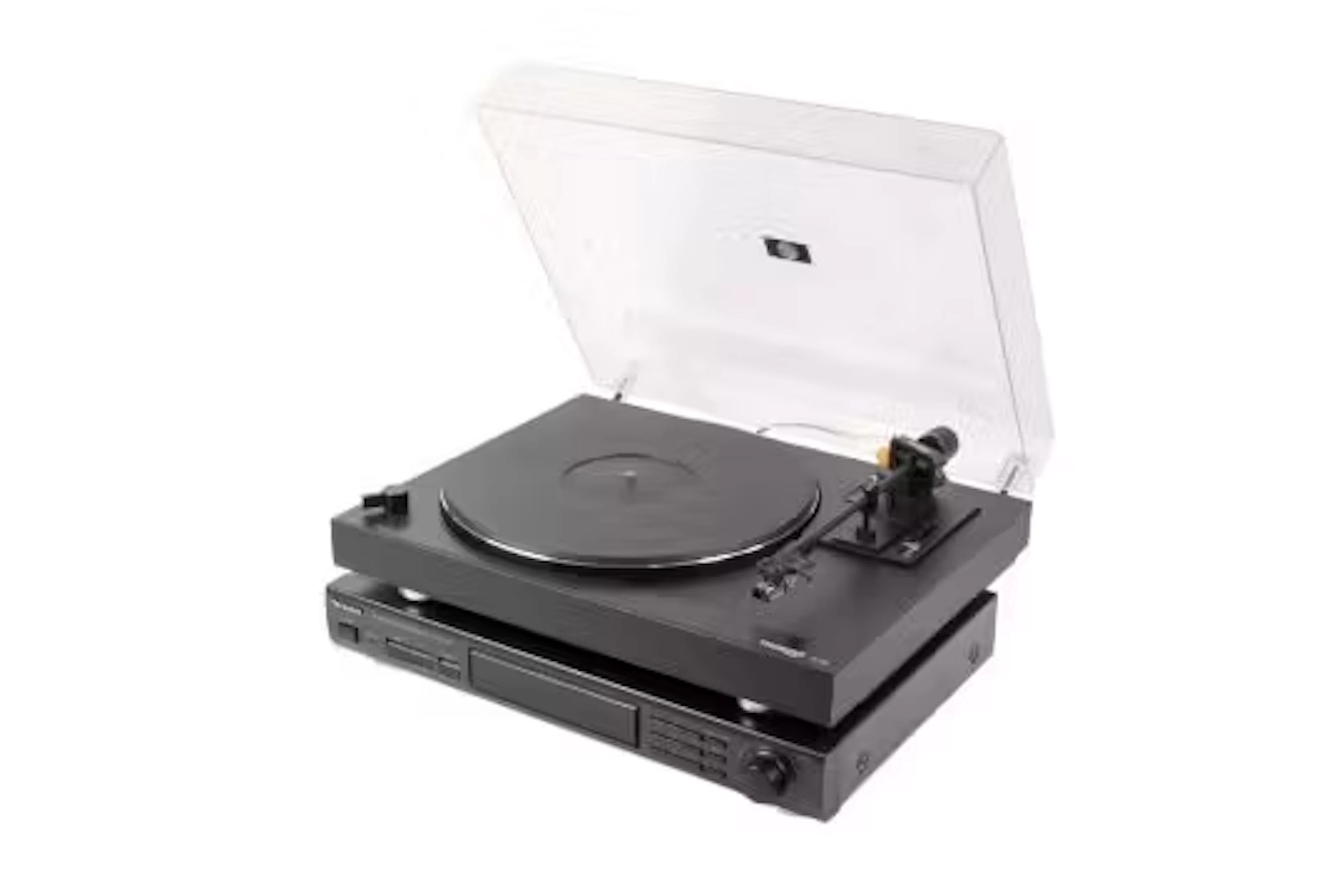 Vintage Thorens TD180 turntable record deck and a Technics tuner ST-GT350