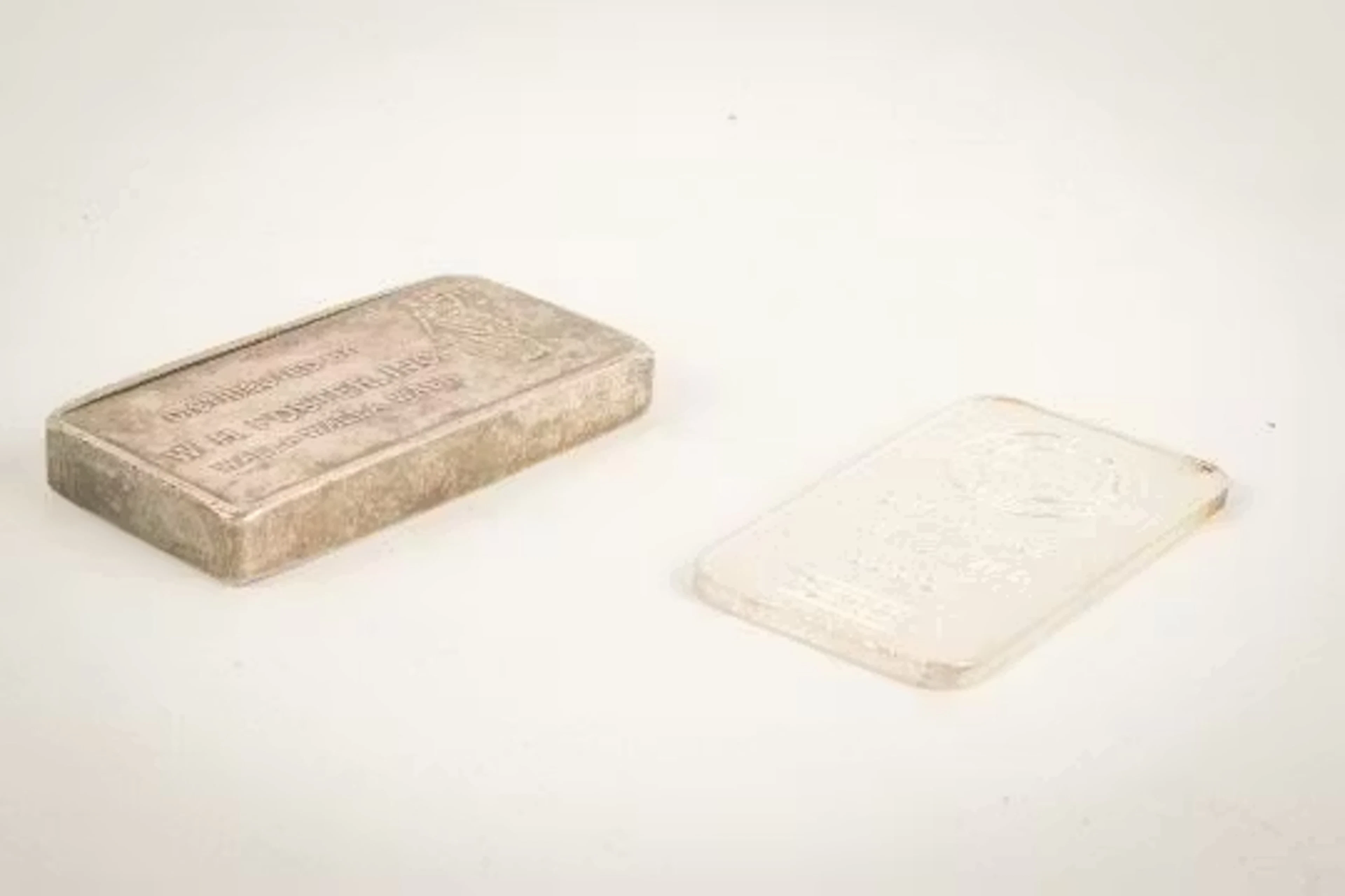 Two .999 silver ingots.