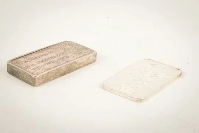 Two .999 silver ingots.