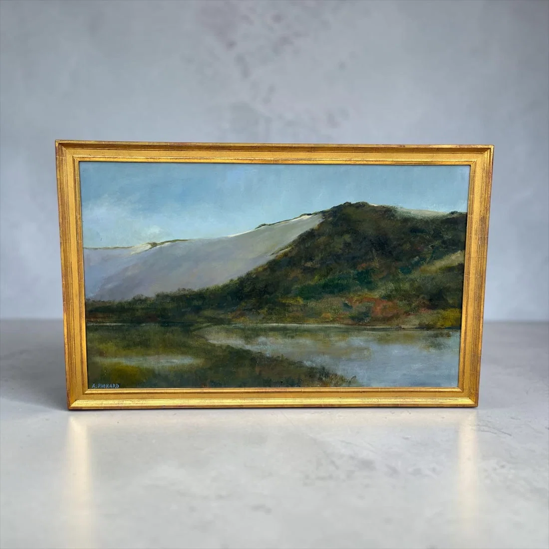Original Oil Painting 3'x5' by Anne Packard Mountainous Countryside
