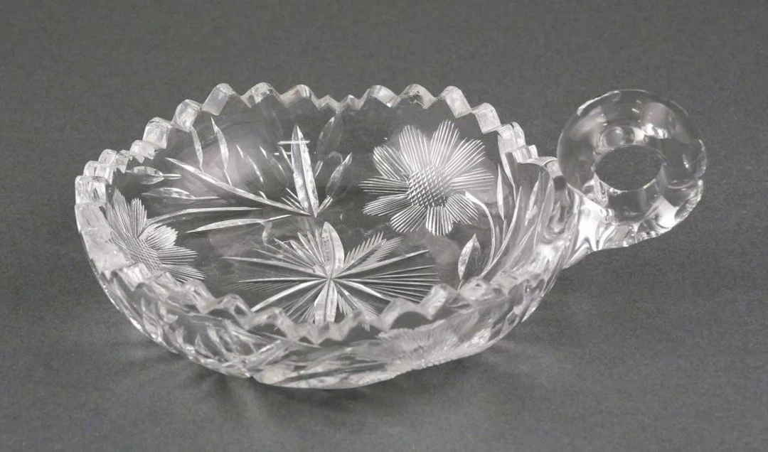 Antique Cut Glass Nappy